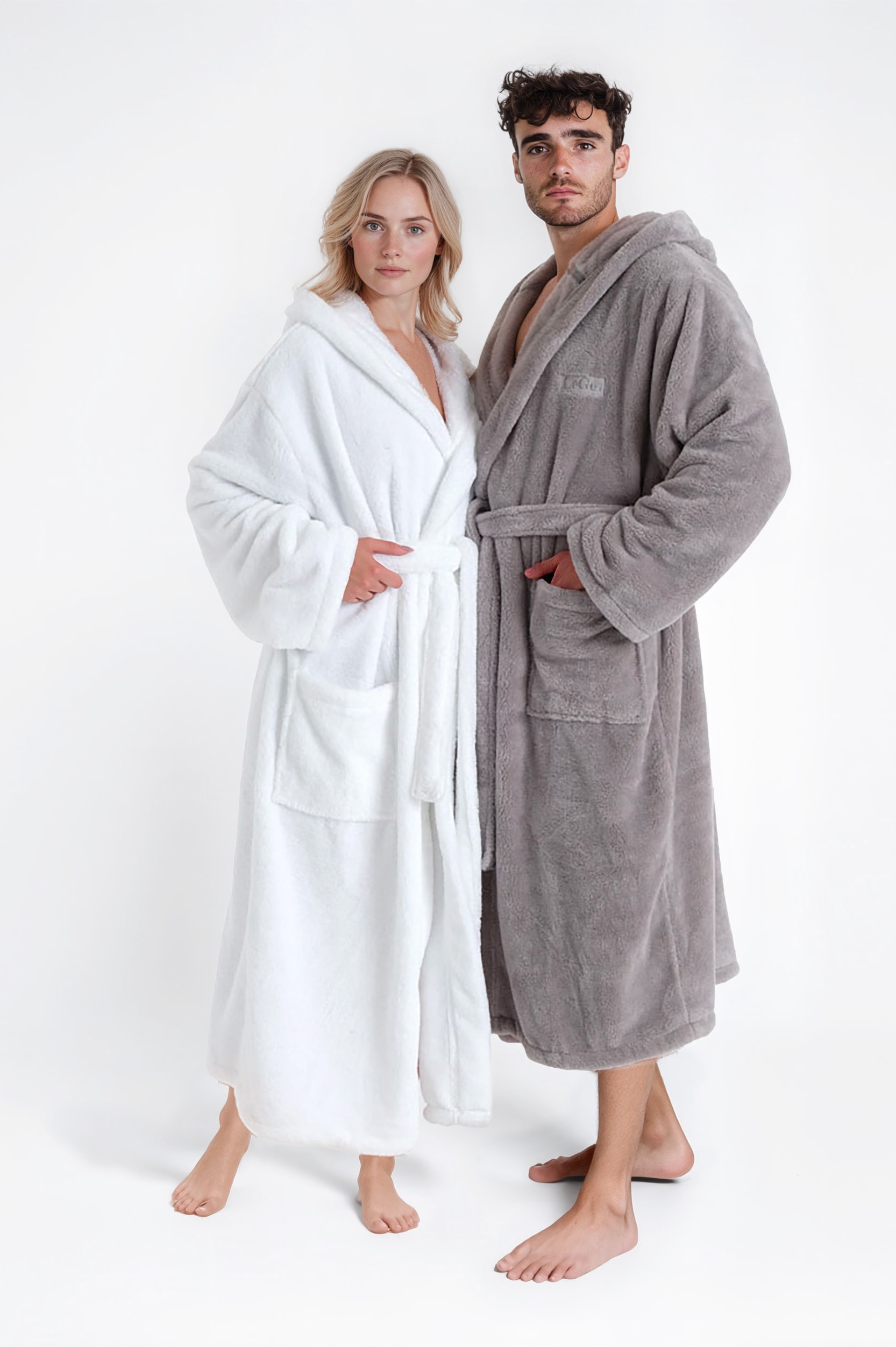 LeGer Home by Lena Gercke Unisex-Bademantel »Lovina, ideal für Sauna & Spa, Hotelbademantel, Morgenmantel«, (1 St.), kuschelig weicher Fleece, für Damen und Herren, XS-3XL