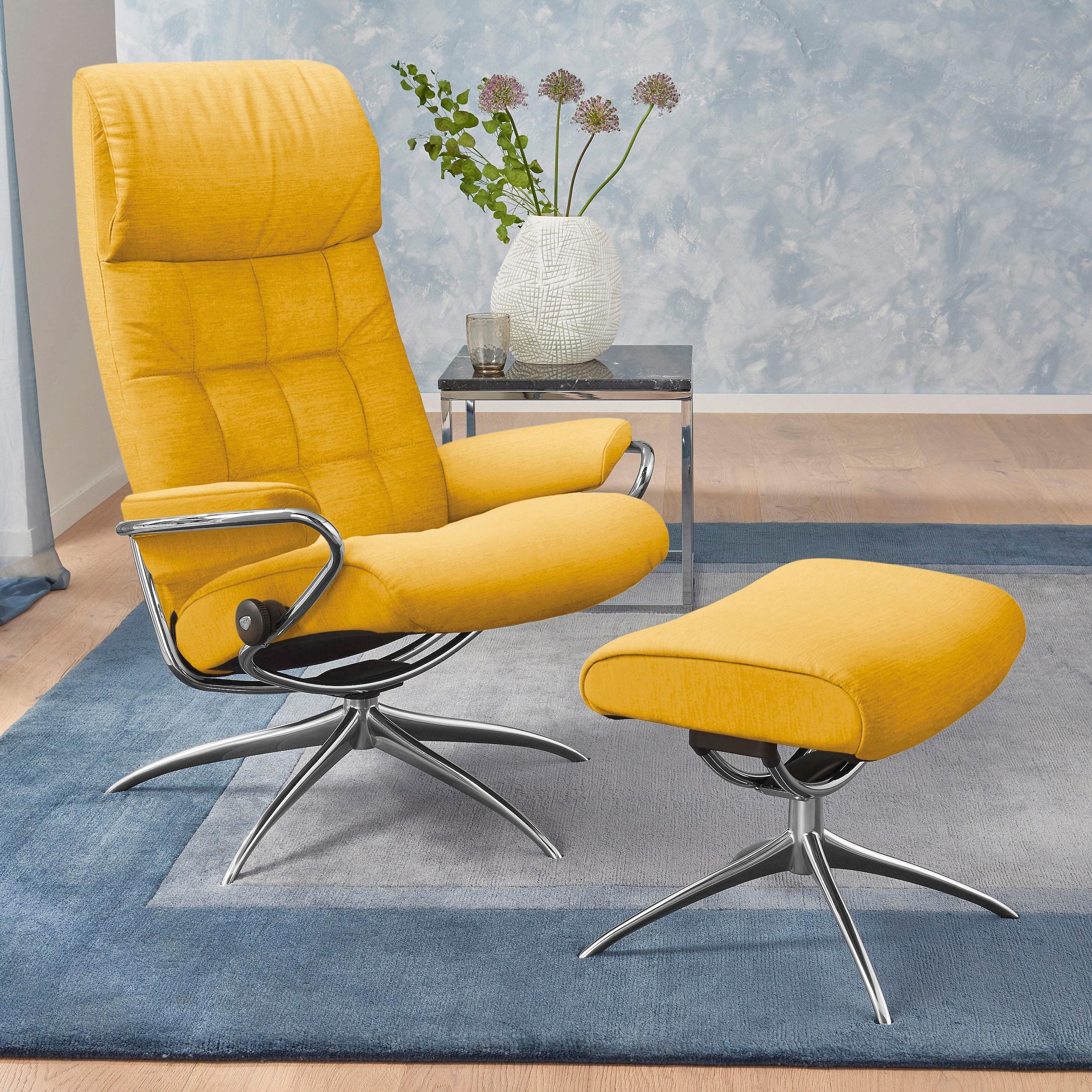 Stressless Relaxsessel "London", (Set, Relaxsessel mit Hocker), mit Hocker, günstig online kaufen