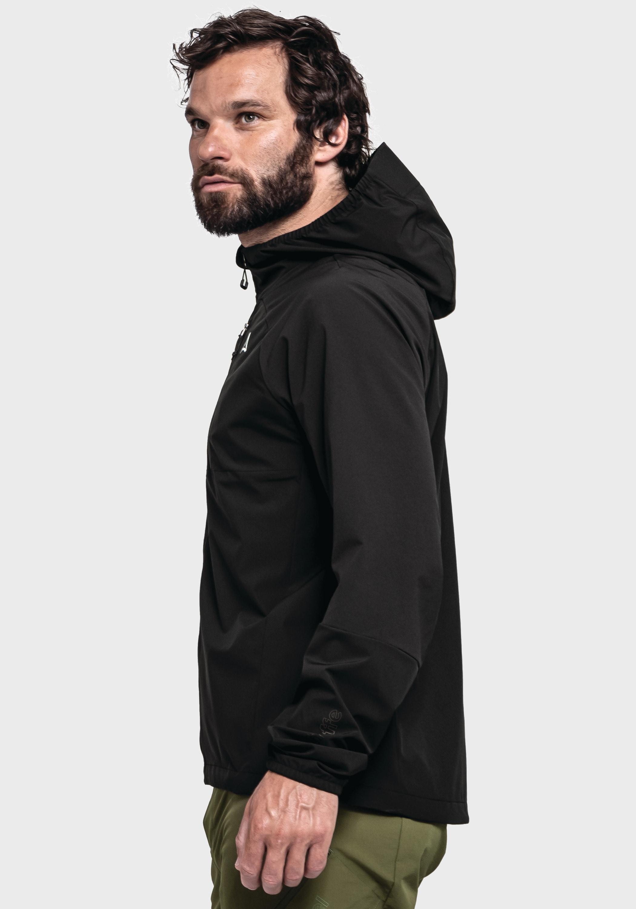 Schöffel Outdoorjacke »Bike Hybrid Jk Style Mamry MNS«, mit Kapuze
