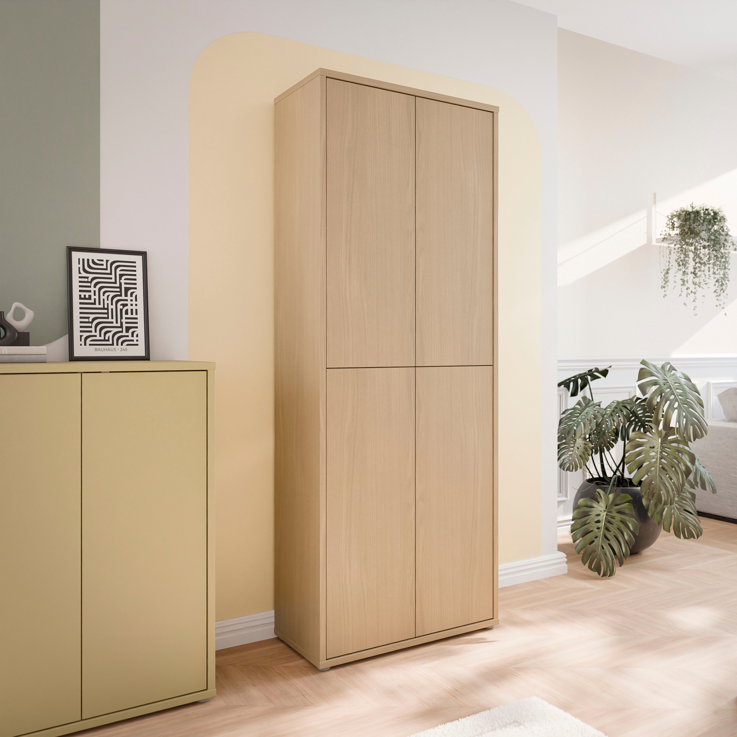 FORTE Schuhschrank "Alice Springs, Schuhschrank, Höhe 191,9 cm, 4 Türen, vi günstig online kaufen