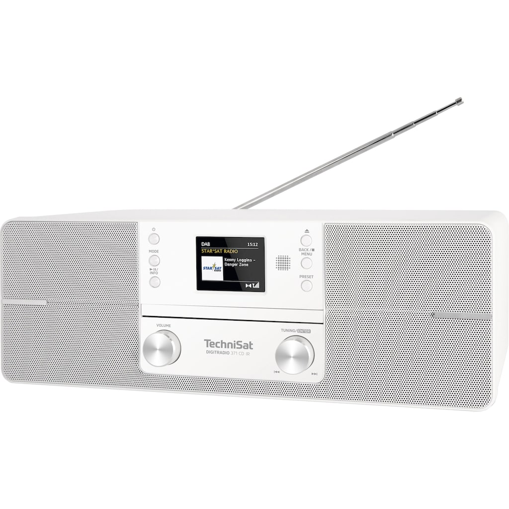 TechniSat Internet-Radio »DIGITRADIO 371 CD IR Stereoanlage-«, (Bluetooth-WLAN UKW mit RDS-Digitalradio (DAB+), mit DAB+, CD-Player, Bluetooth, Farbdisplay, USB