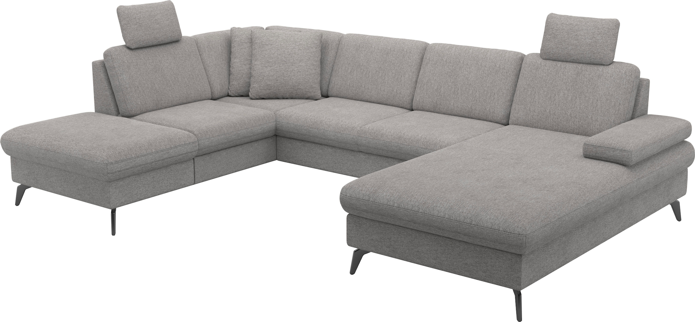 sit&more Wohnlandschaft »Morris Jubi U-Form«, inkl. Armteilfunktion und 1 Zierkissen, wahlweise mit Bettfunktion