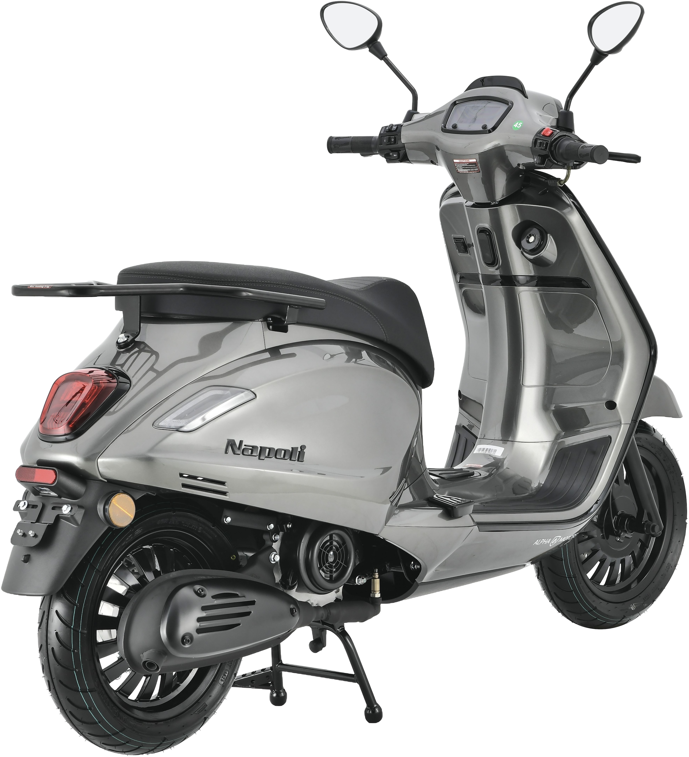 Alpha Motors Motorroller »Napoli 50 ccm 45 km/h EURO 5 (mit/ohne Topcase)«, 50 cm³, 45 km/h, Euro 5, 3,26 PS
