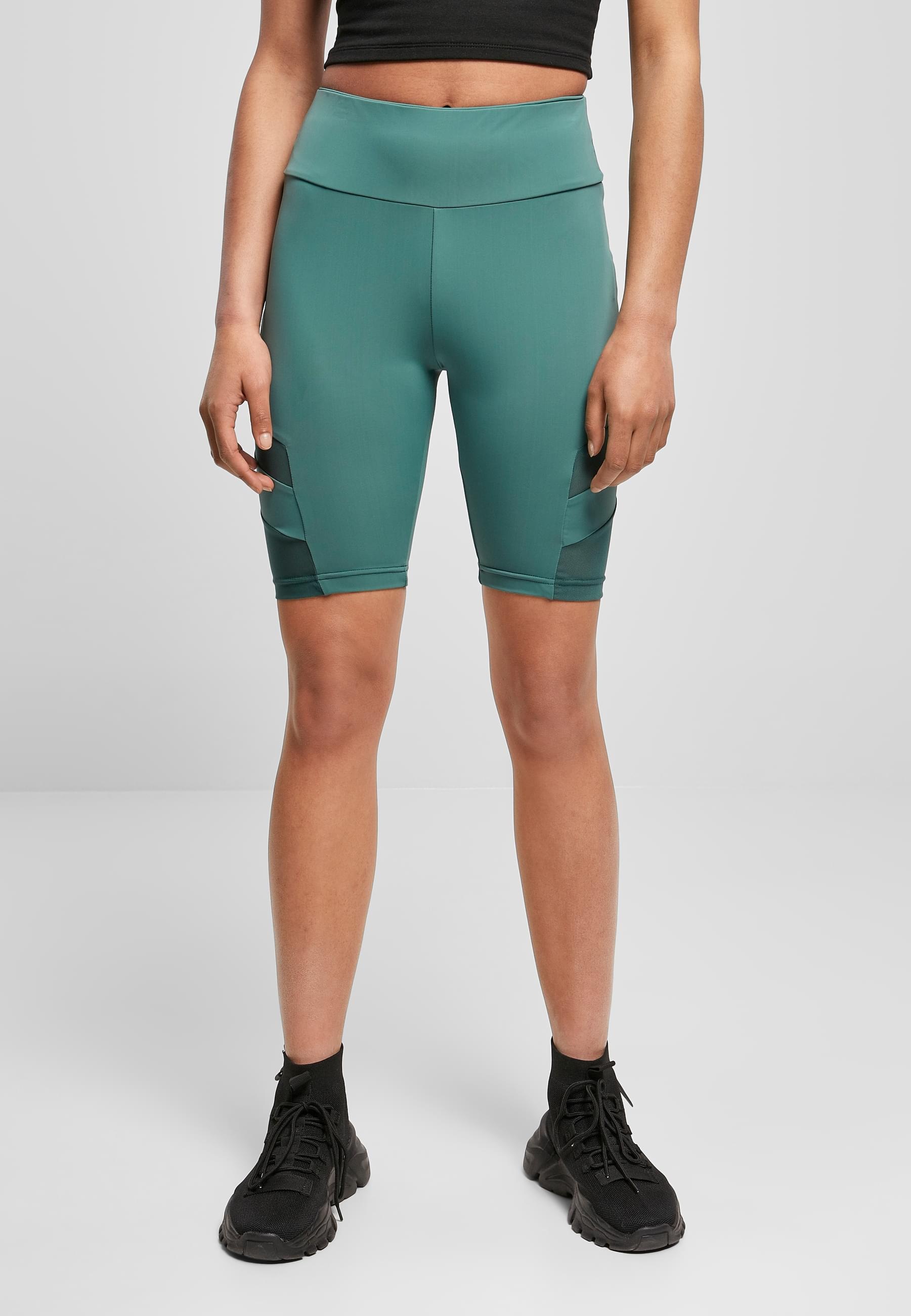 URBAN CLASSICS Stoffhose »Urban Classics Damen Ladies High Waist Tech Mesh Cycle Shorts«, (1 tlg.)
