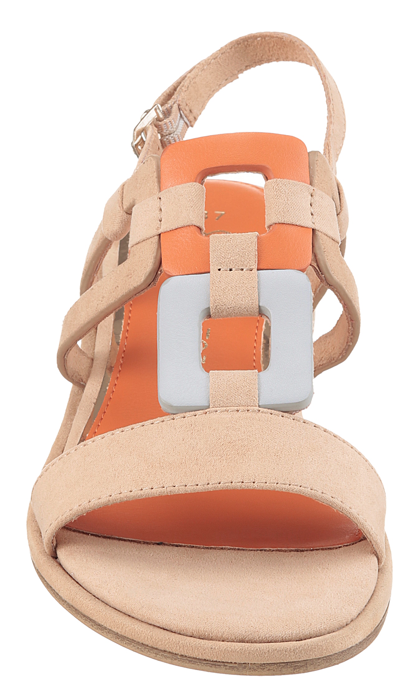MARCO TOZZI Sandalette, Blockabsatz, Riemchensandale mit Feel Me-Ausstattung