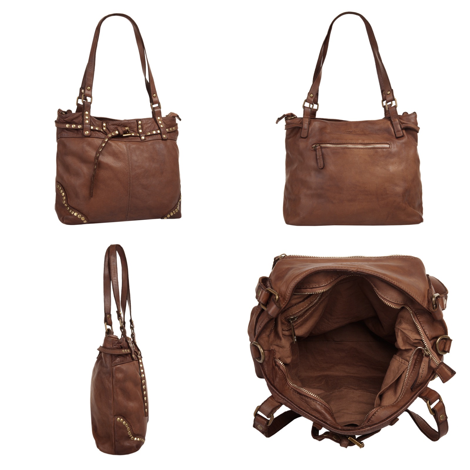 Samantha Look Shopper echt Leder, Made in Italy günstig online kaufen