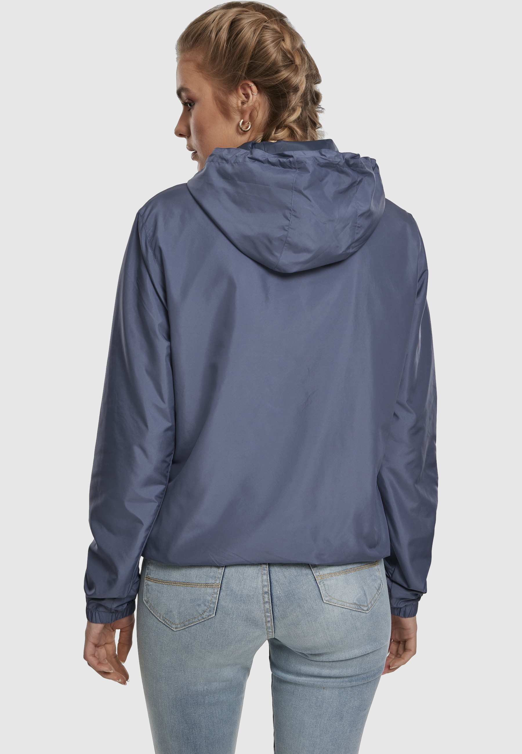 URBAN CLASSICS Allwetterjacke »Urban Classics Damen Ladies Basic Pull Over Jacket« 1 Stk. tlg. mit Kapuze