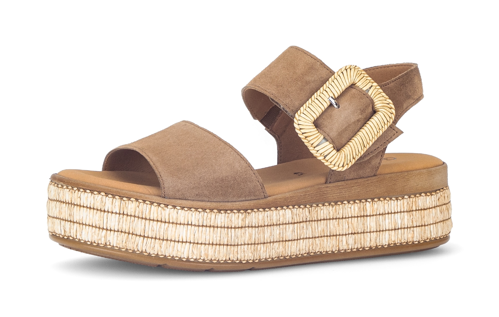 Gabor Keilsandalette Plateau, Sandale, Sommerschuh mit dekorativer Zierschn günstig online kaufen