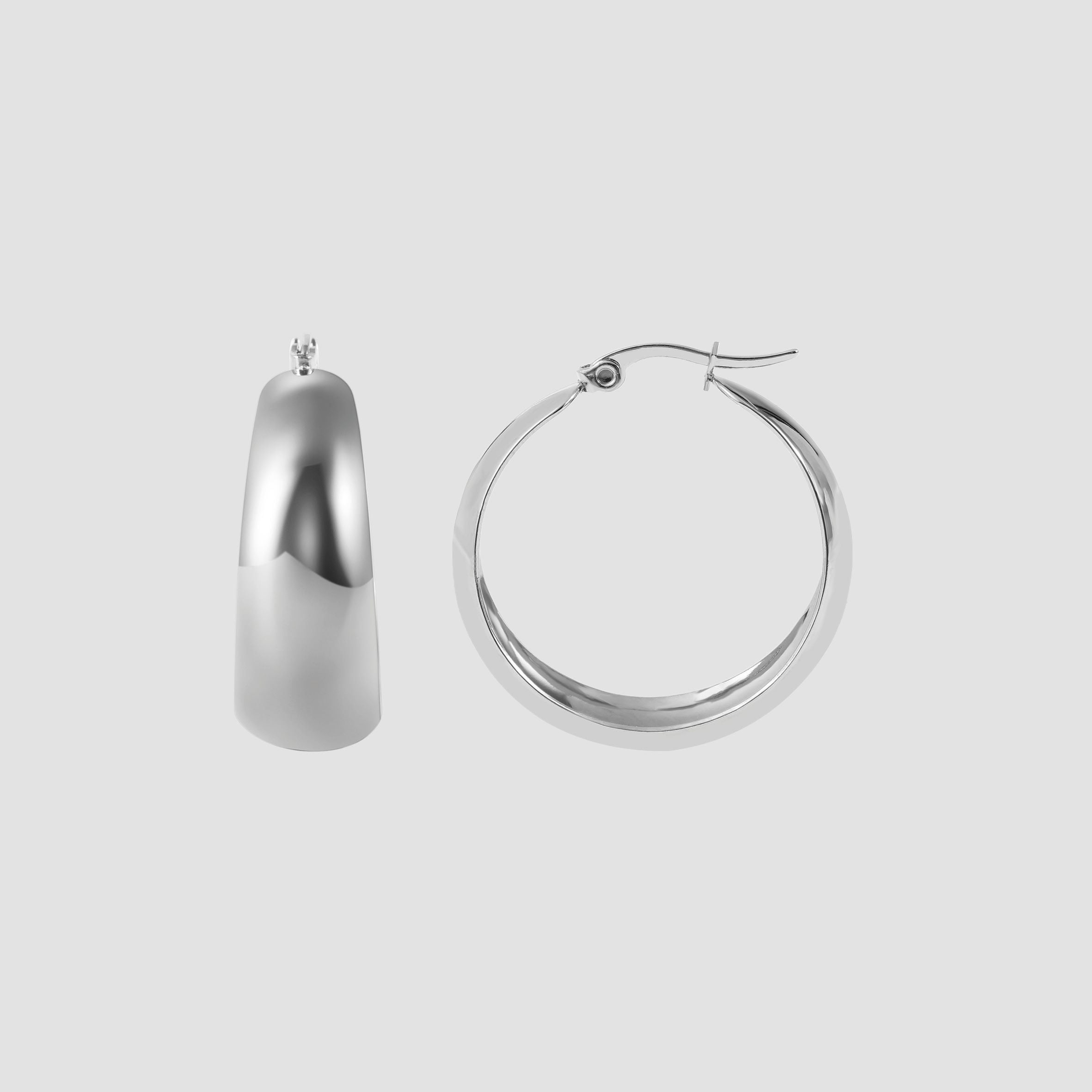 Adelia´s Paar Creolen »Damen Ohrringe – Creole aus Edelstahl« Ein kleines Geschenk mit großer Wirkung