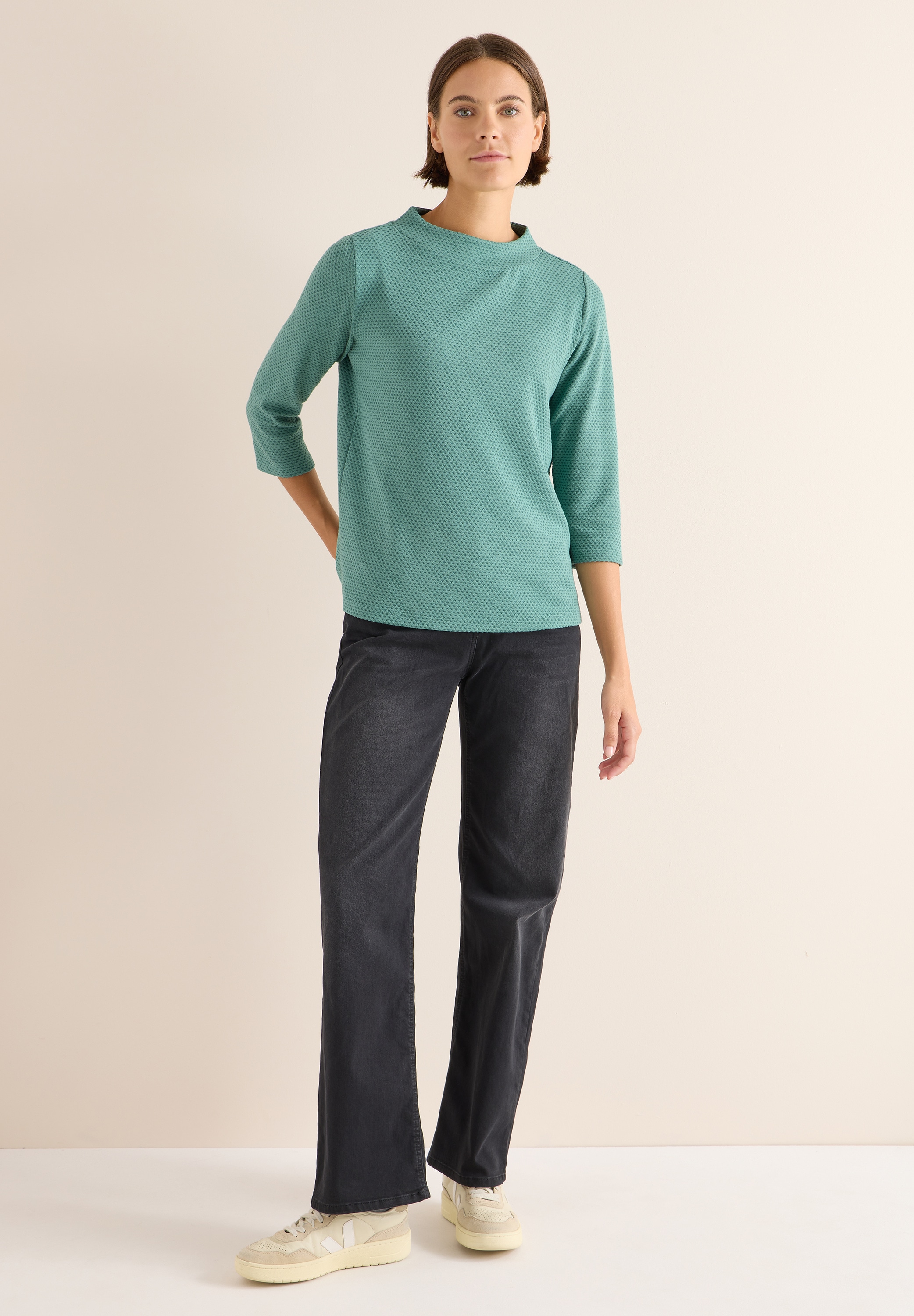 Cecil 3/4-Arm-Shirt, mit 3/4 Ärmeln