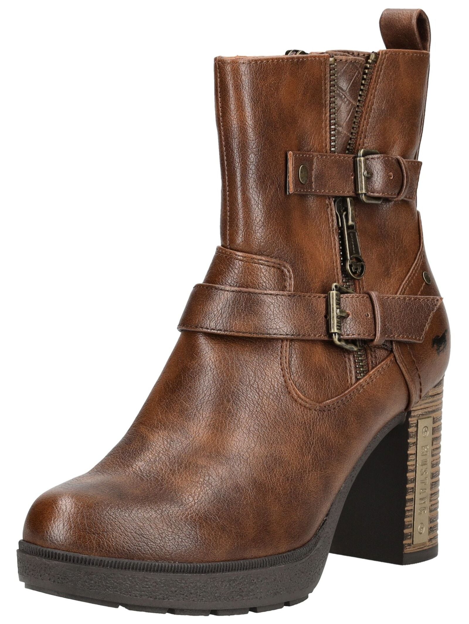 Mustang Shoes High-Heel-Stiefelette "Mustang Shoes Stiefelette Lederimitat/ günstig online kaufen