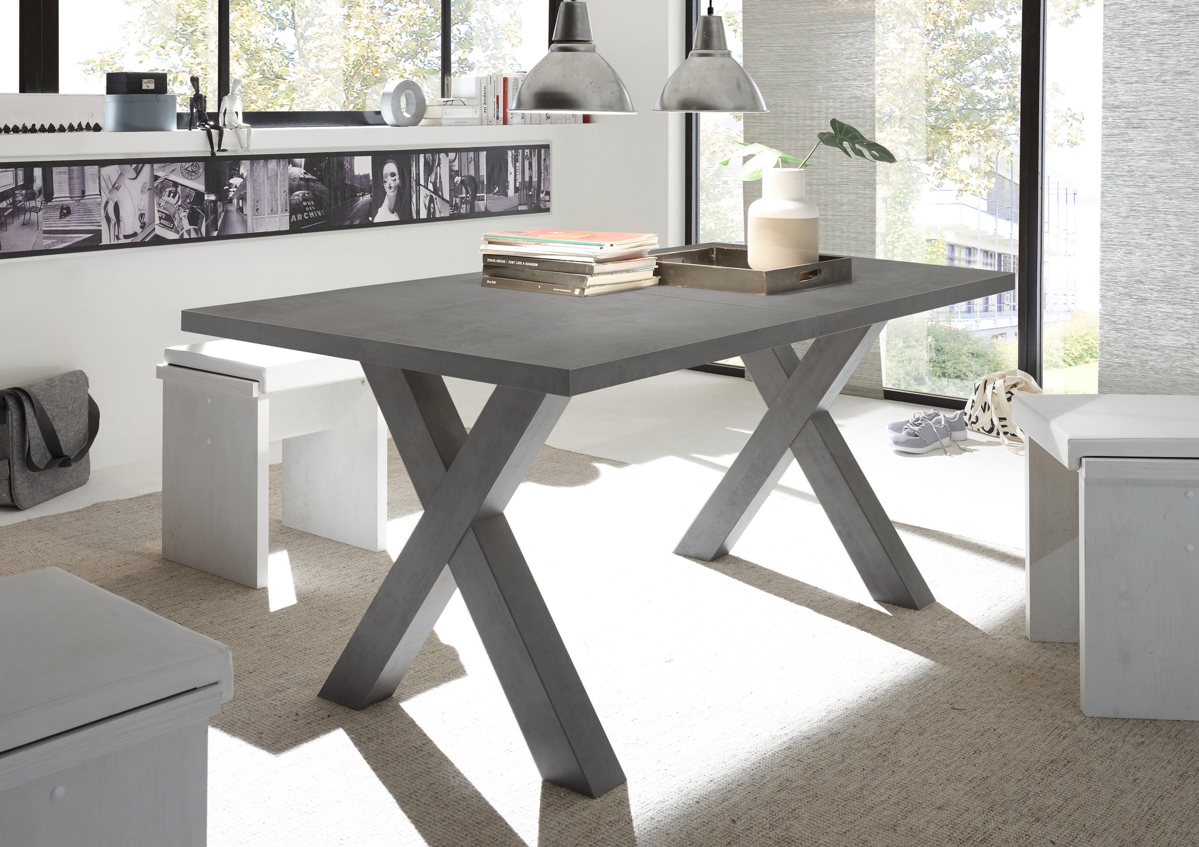 Mäusbacher Esstisch "Mister TOPSELLER", mit Auszug (160-210 cm), Gestell in günstig online kaufen