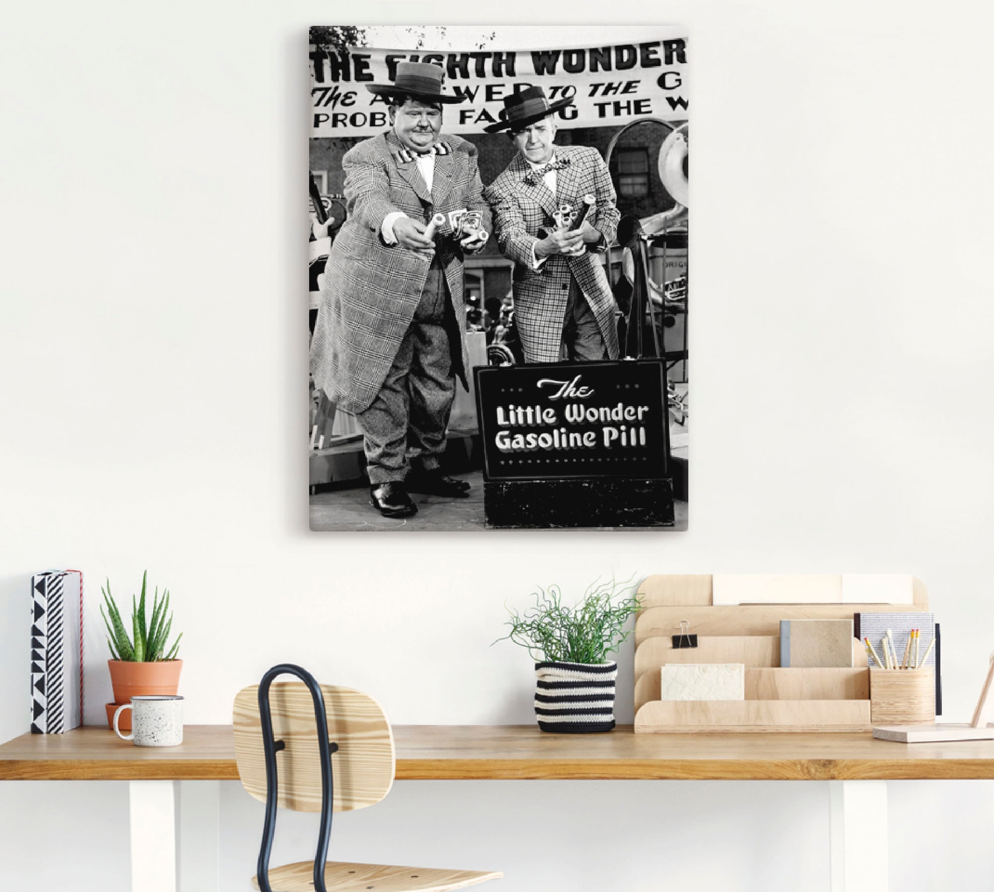 Artland Wandbild »Dick und Doof und die Wunderpille, 1943«, Stars, (1 St.), als Leinwandbild, Poster, Wandaufkleber in verschied. Größen