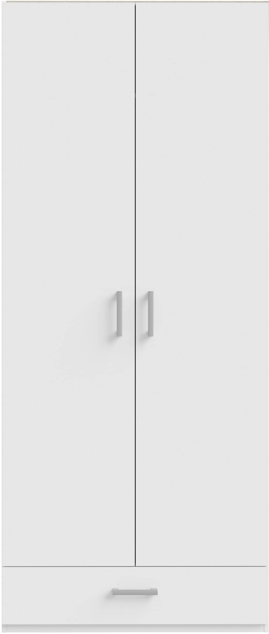 FORTE Drehtürenschrank, Drehtürenschrank, Stauraum, Schublade