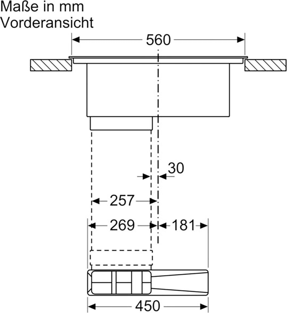 BOSCH Kochfeld mit Dunstabzug »PVQ711F15E«