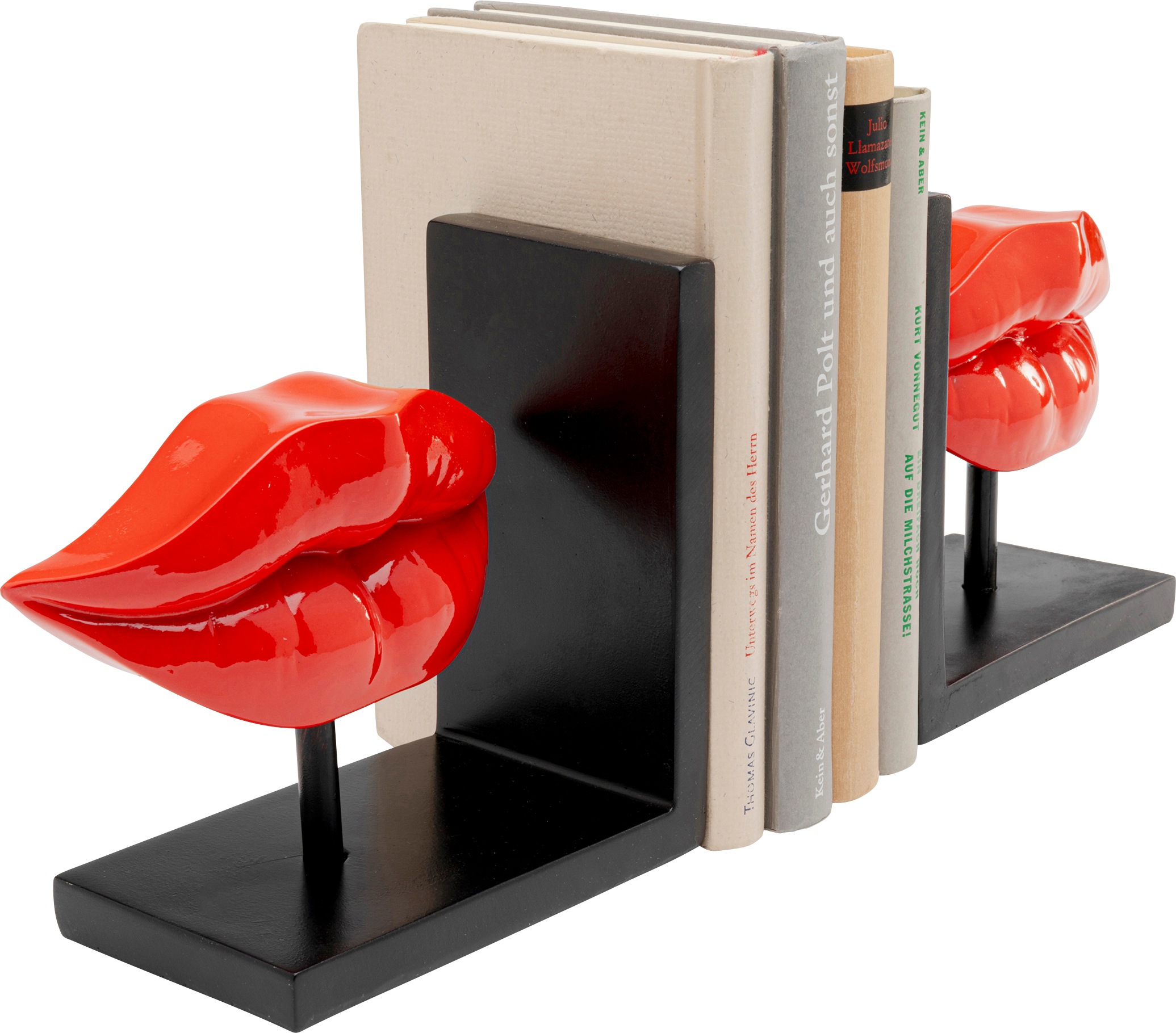 Kare Design Buchstütze »Lips Rot« aus Polyresin