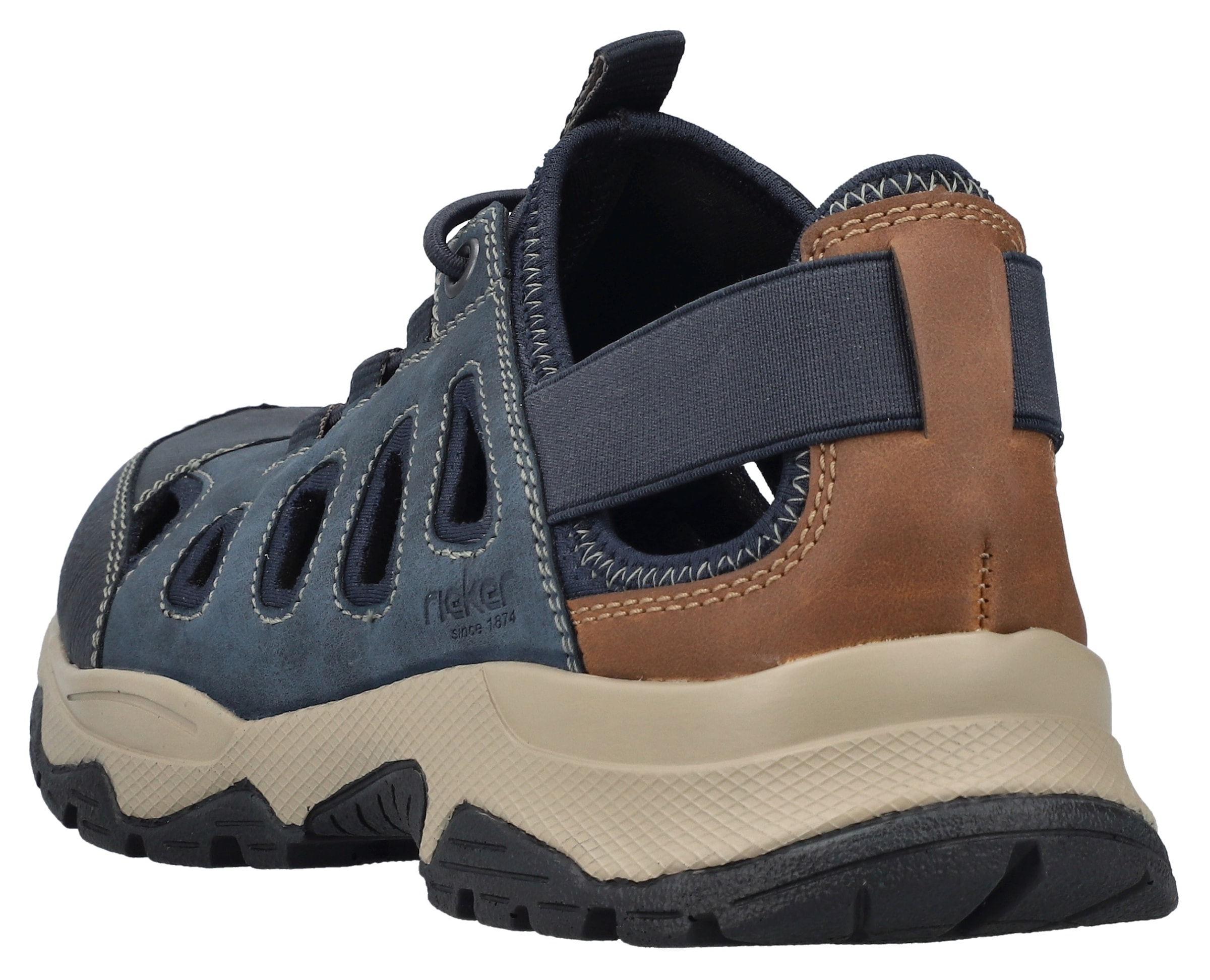 Rieker Slip-On Sneaker, Schlupfschuh, Trekkingschuh, Outdoorschuh mit Gummizug