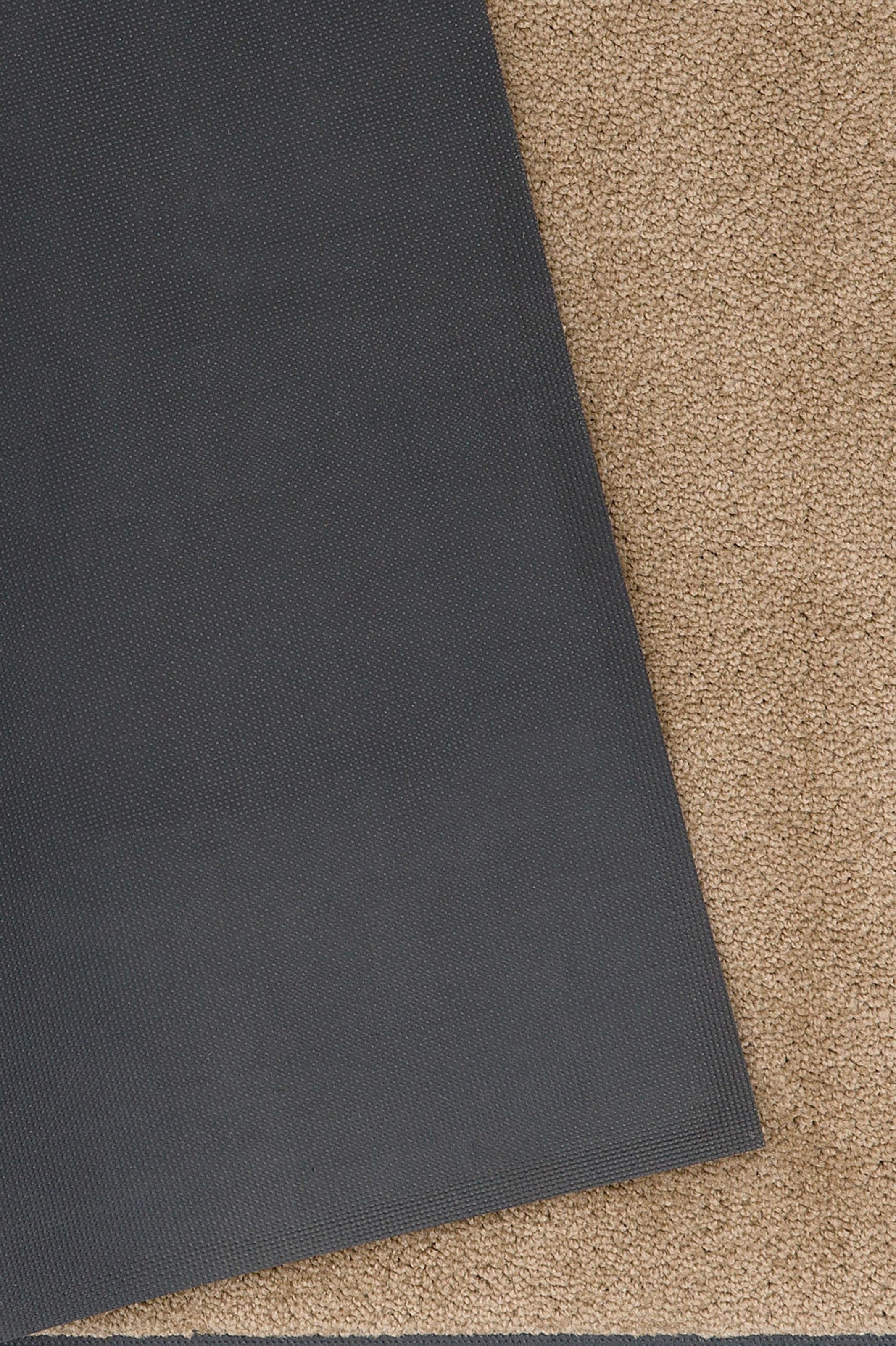 my home Fußmatte »Lavea«, rechteckig, 9 mm Höhe, Schmutzfangmatte, Uni-Farben, In- und Outdoor-Teppich, waschbar