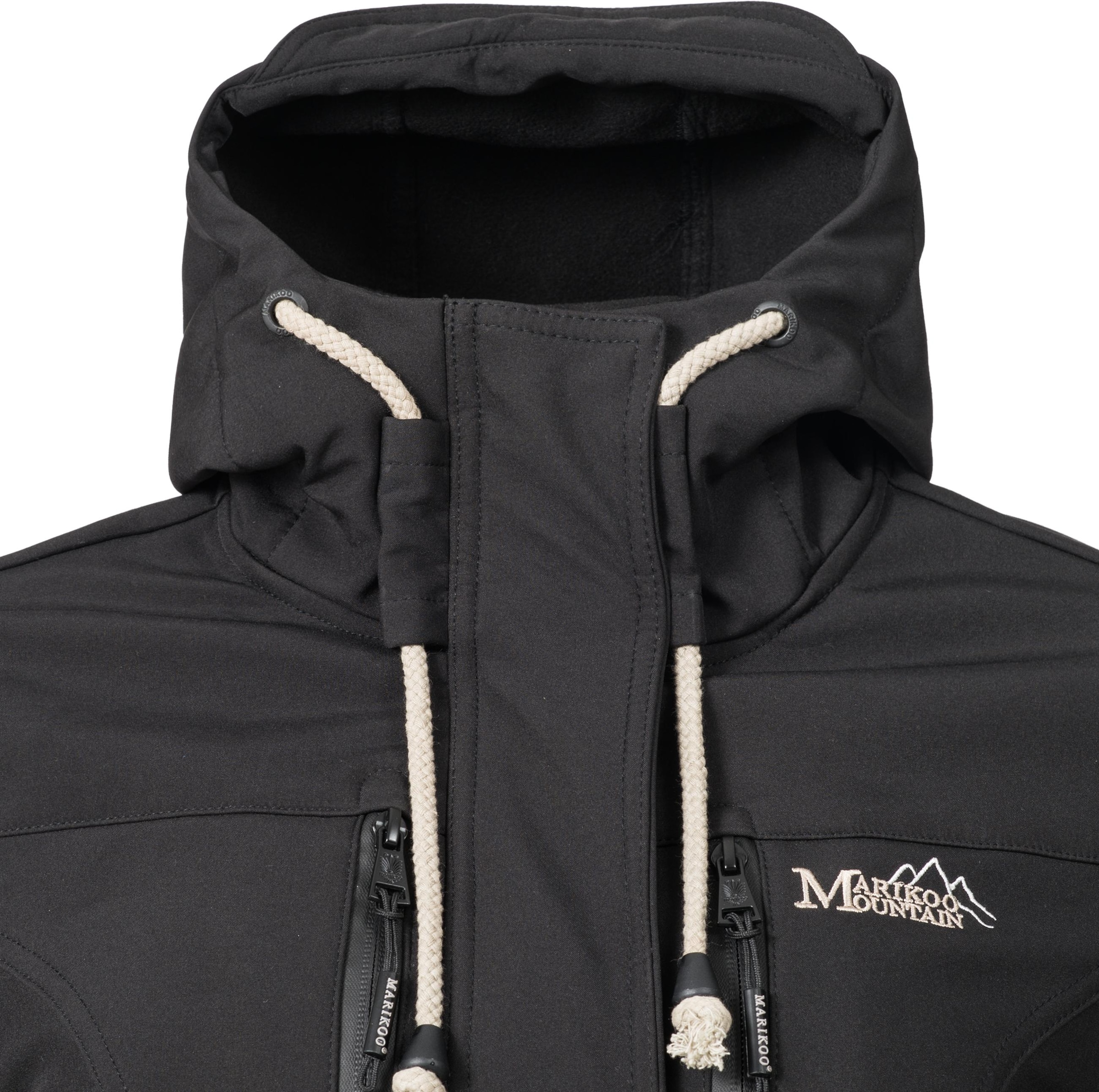 Marikoo Funktionsmantel »Zimtzicke«, Wasserdichter Softshell Parka mit Kapuze