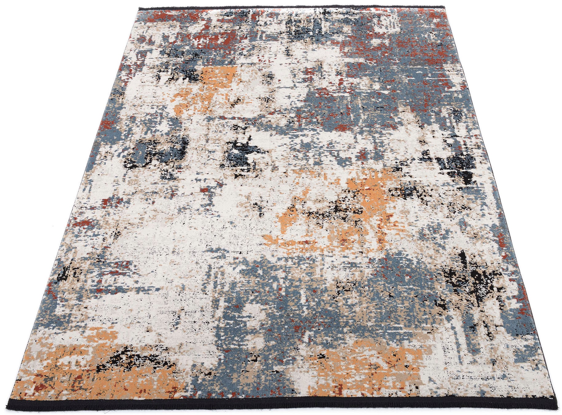 Teppich OCI DIE TEPPICHMARKE "BRILLIANCE CASPI", bunt (multi), B:78cm H:8mm L:150cm, Polyester, Teppiche, Teppich, Wohnzimmer 3 D Hoch Tief Optik, weicher Teppich