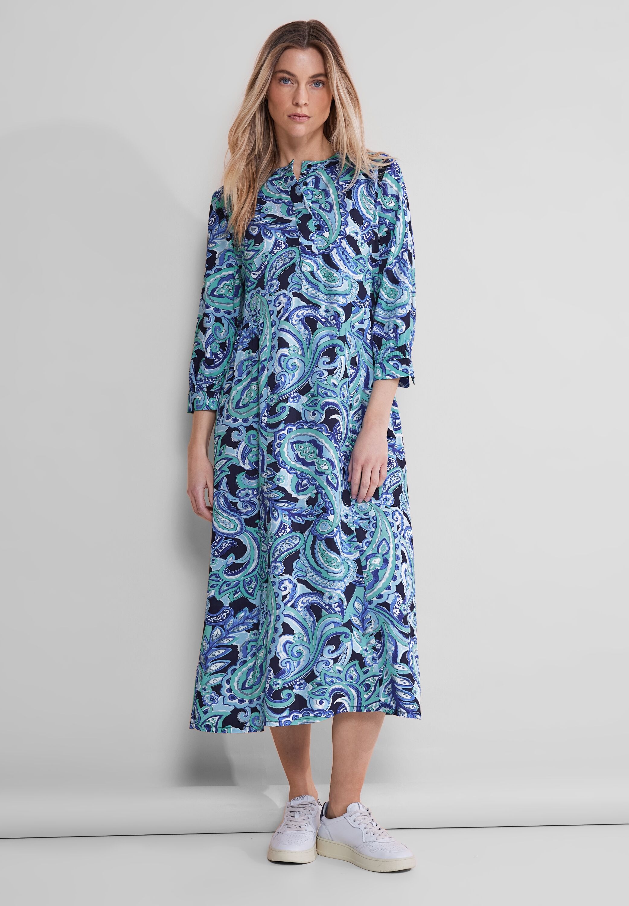 STREET ONE Midikleid Ohne Taschen aus Viskose günstig online kaufen