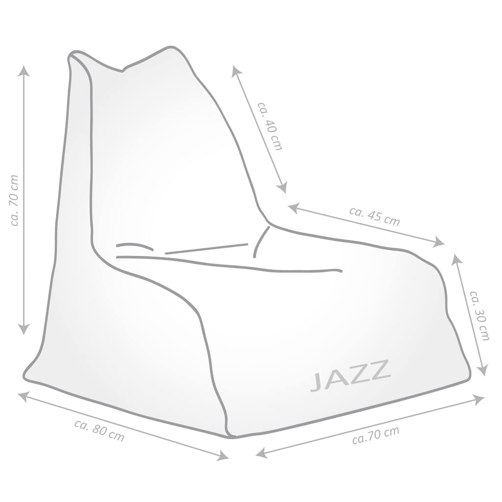 Magma Heimtex Sitzsack »Jazz SHARA«, (1 St.)