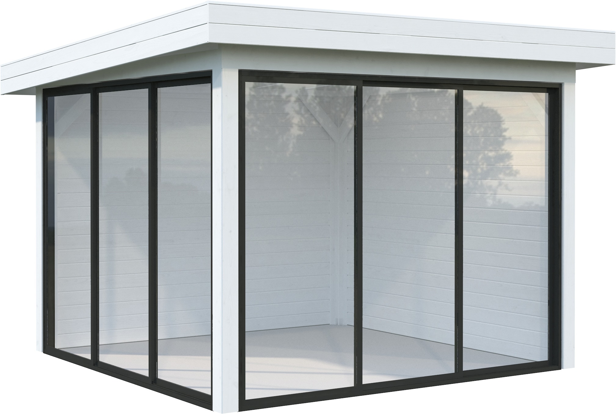 Palmako Gartenhaus "Lenna 8,3 m², Set 401 Slide"
