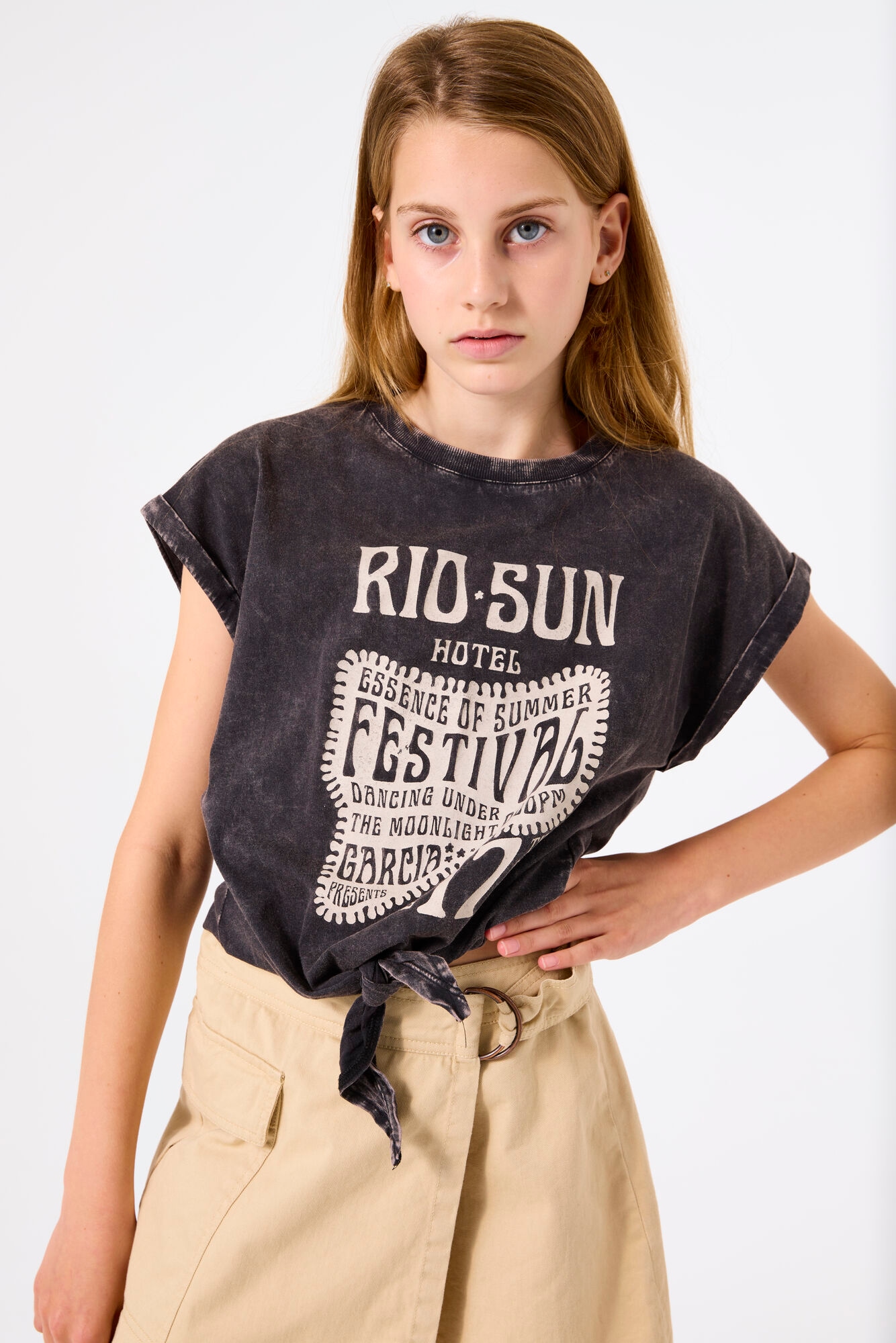 Garcia T-Shirt, mit verwaschenem Look for GIRLS