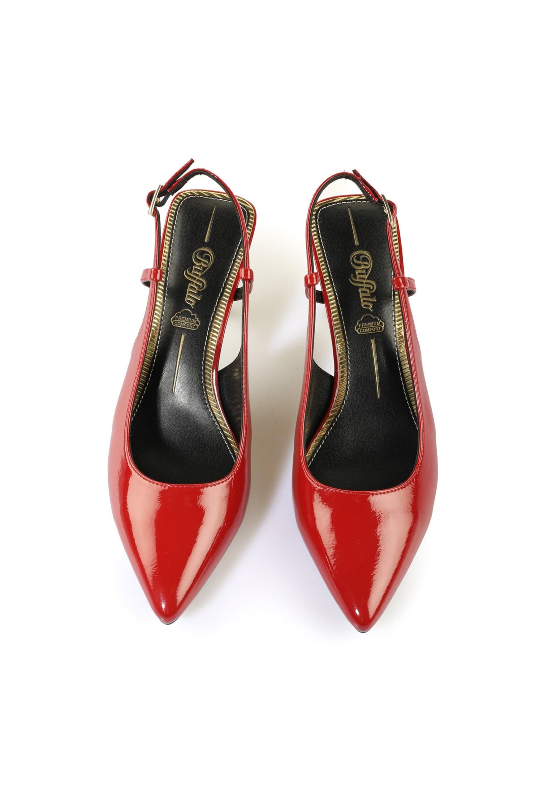 Buffalo High-Heel-Pumps "Buffalo Sling Back- Vegan Patent" günstig online kaufen