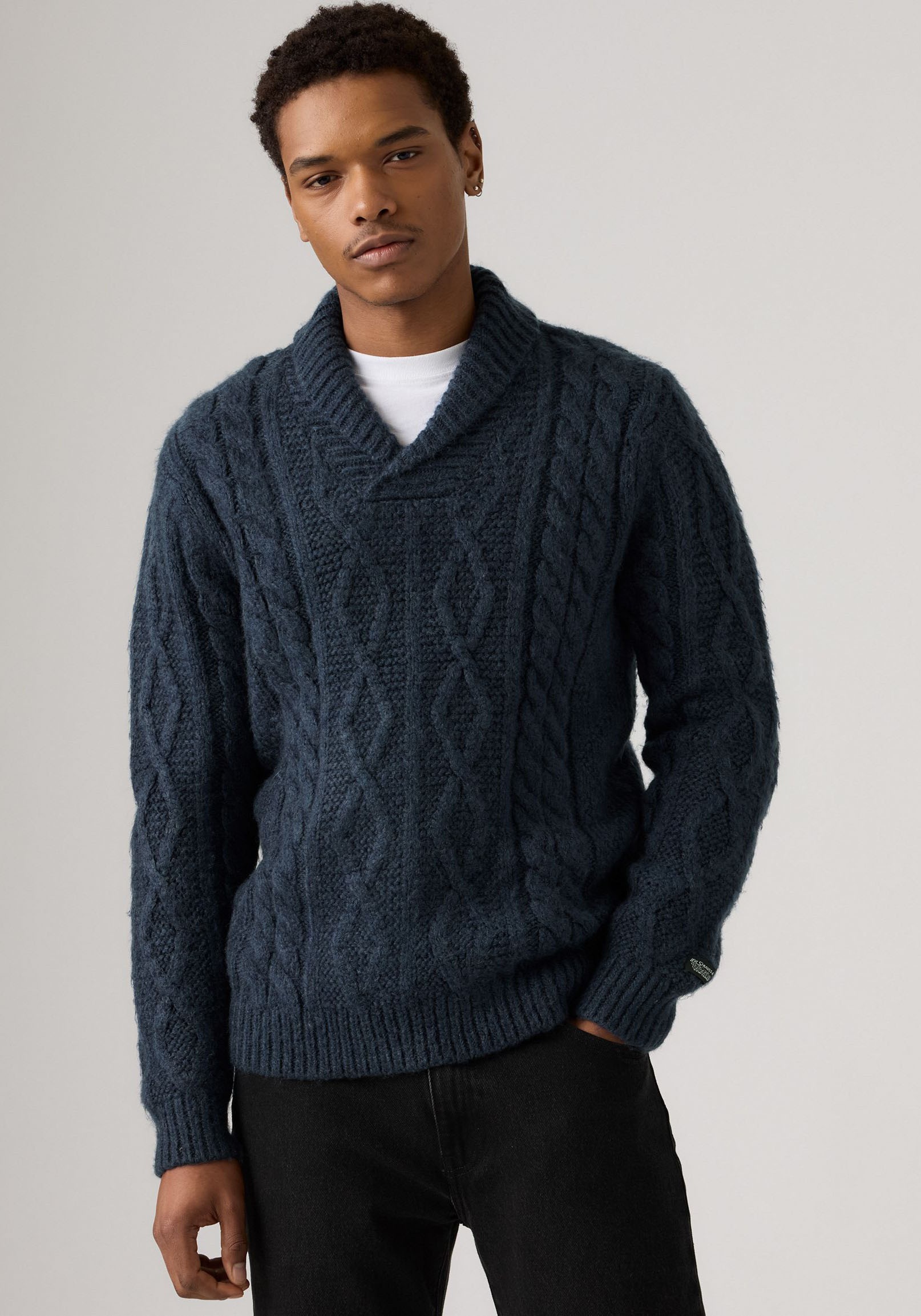 Levis Strickpullover mit Ajourstrickmuster günstig online kaufen