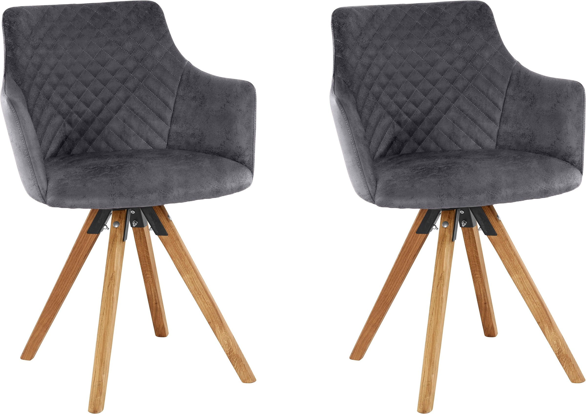 Home affaire Armlehnstuhl "LISABON" (Set) 2 Stk.mit Drehfunktion, Bezug aus günstig online kaufen