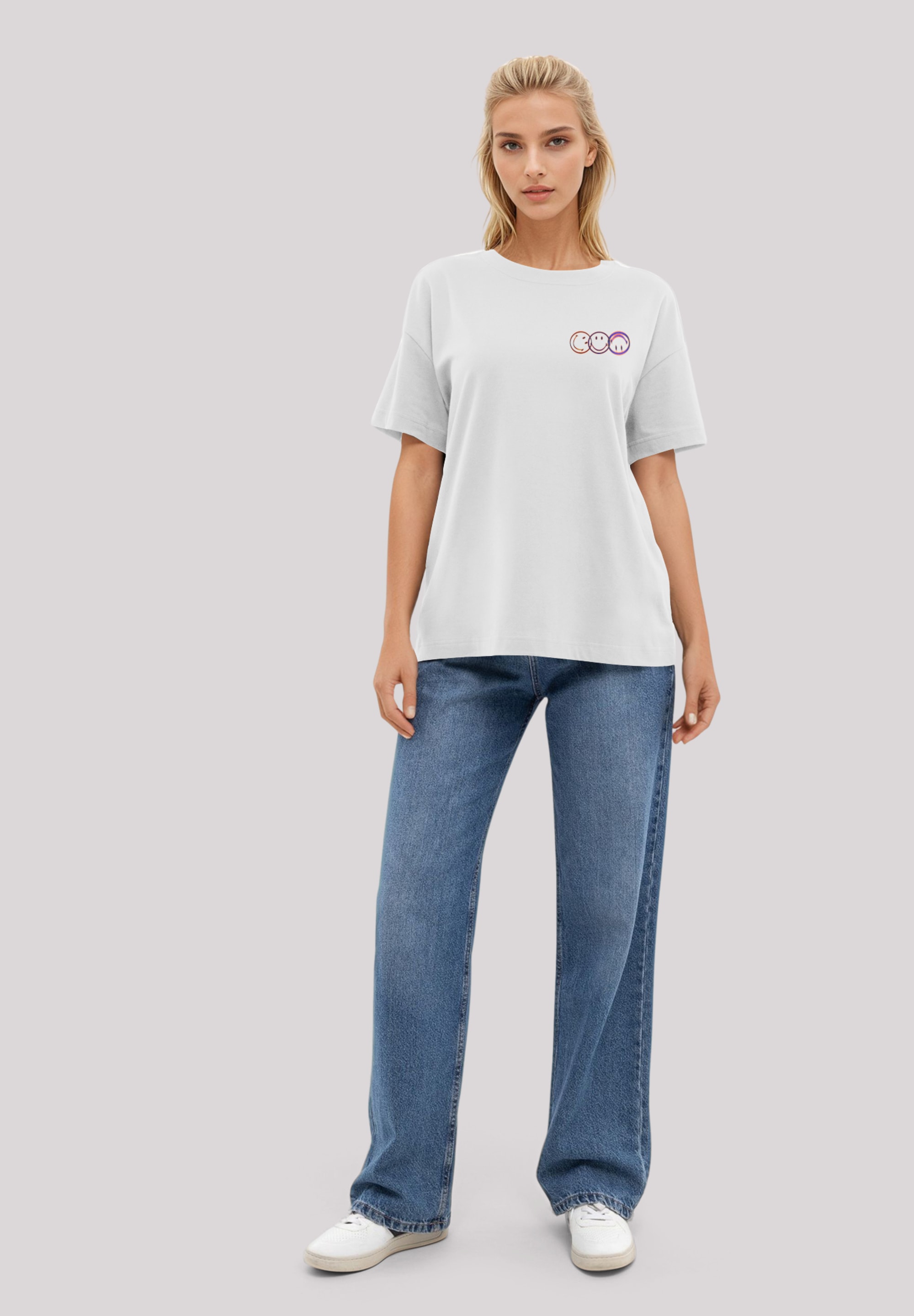 F4NT4STIC T-Shirt »Smiley Originals Future Forecast Streetwear«, Premium Qualität