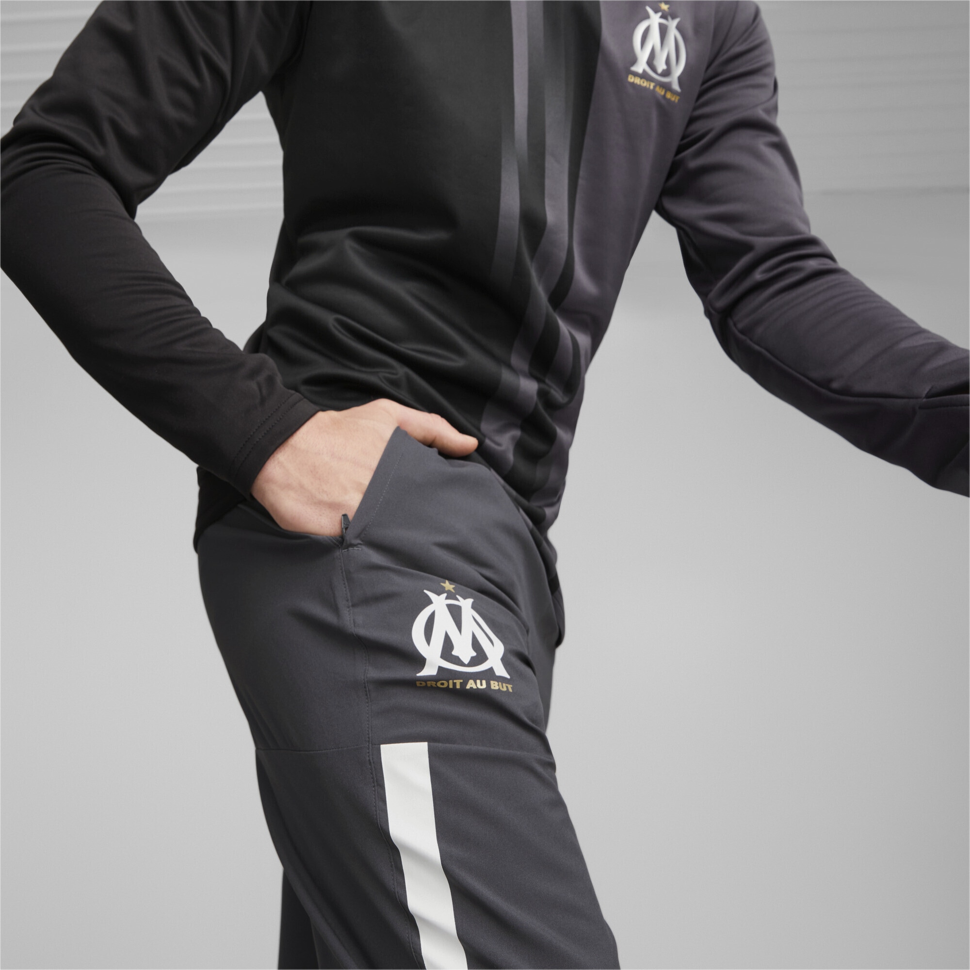 PUMA Sporthose »Olympique de Marseille Pre-match gewebte Jacke Herren«
