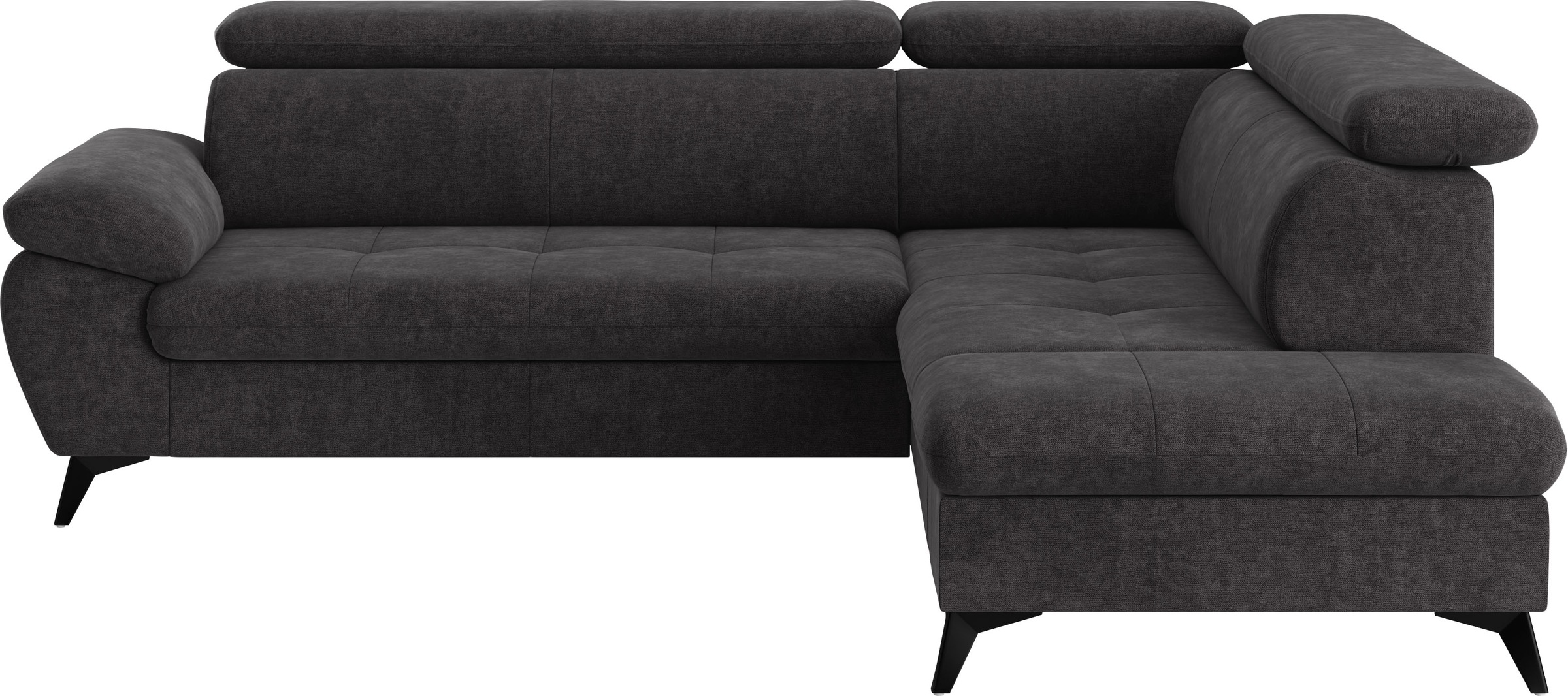 COTTA Ecksofa "Hudson L-Form, B: 256 cm" mit Kopfteilverstellung, optional günstig online kaufen