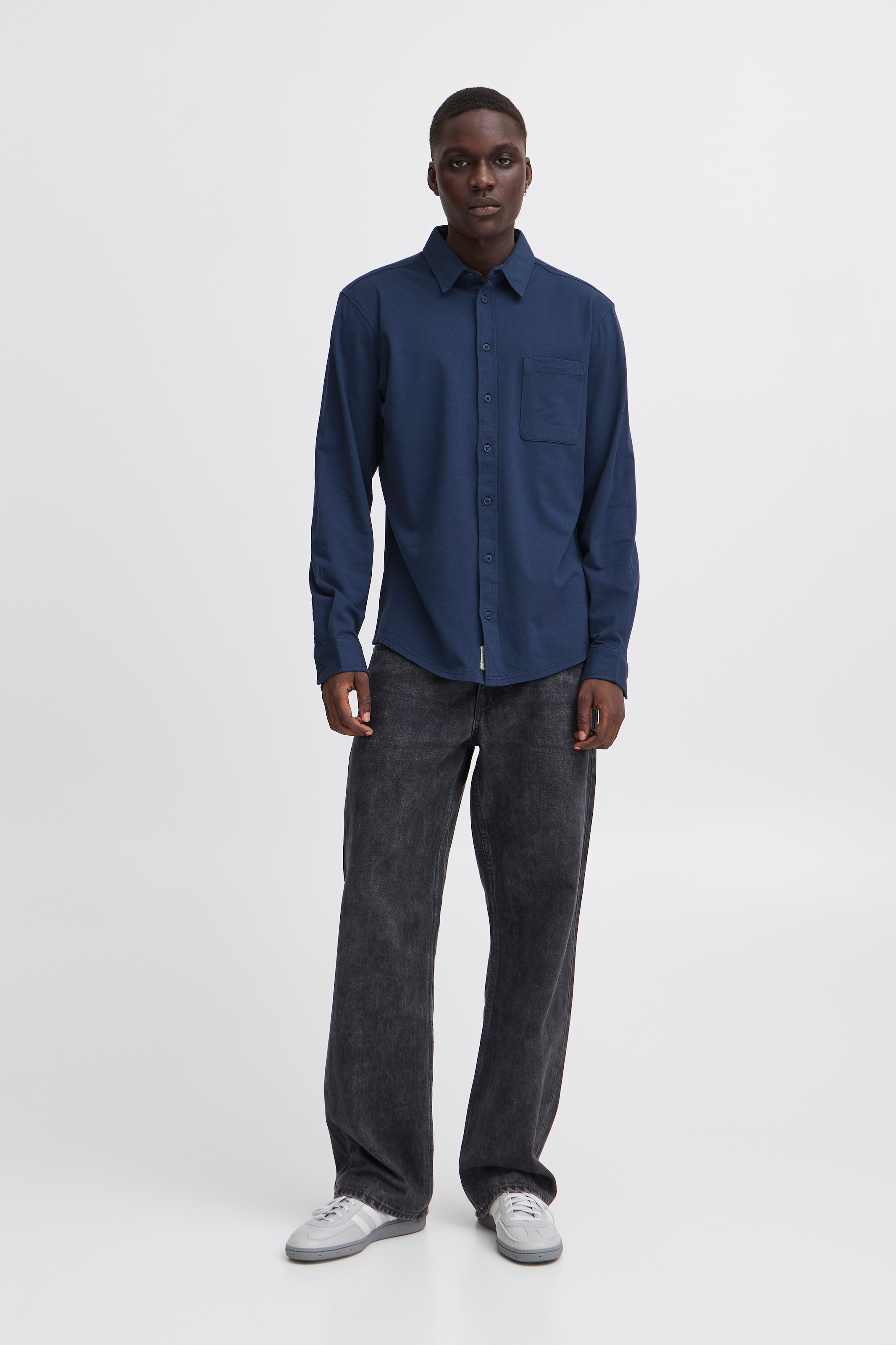 Blend Langarmhemd »BHALO JERSEY SHIRT - NOOS«