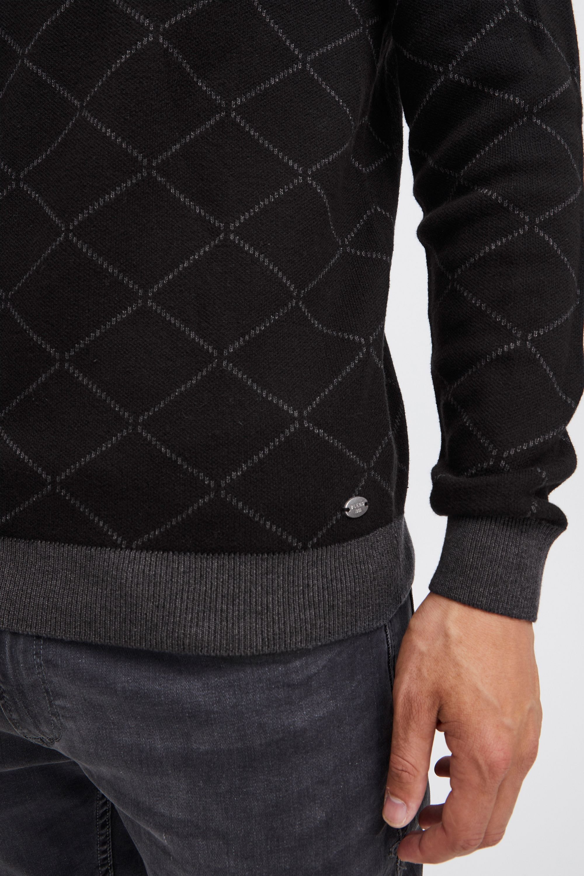 Blend Rundhalspullover »BHNison« Feinstrick Pullover mit Rundhalsausschnitt