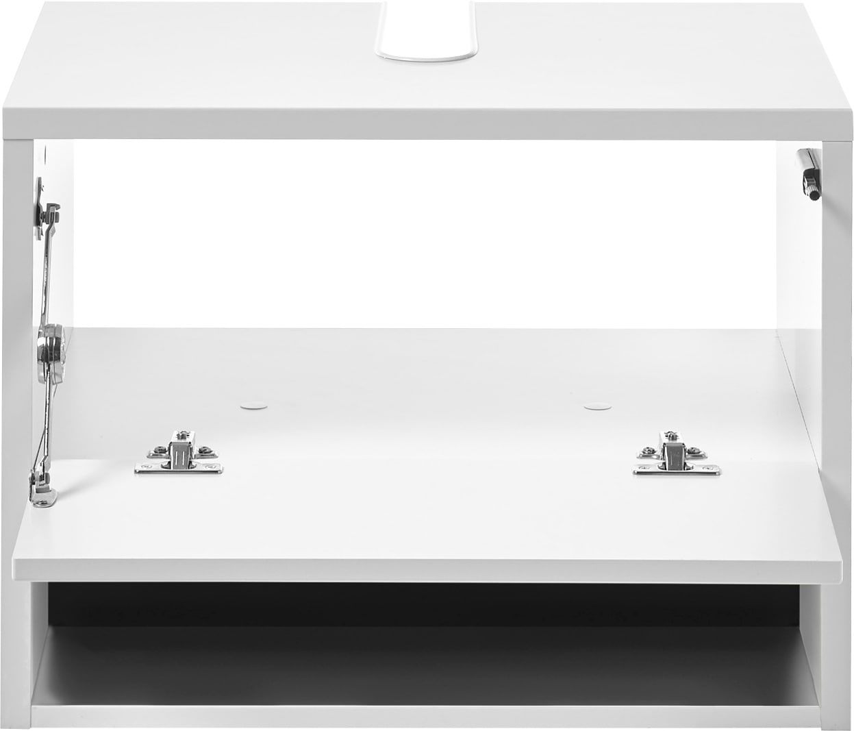 Places of Style Badmöbel-Set »Studio Line, Bad im modernen Design, 3-teiliges Badezimmer«, (3 St.), Schrank, Unterschrank und Spiegel, in zwei Farben verfügbar, Stauraum