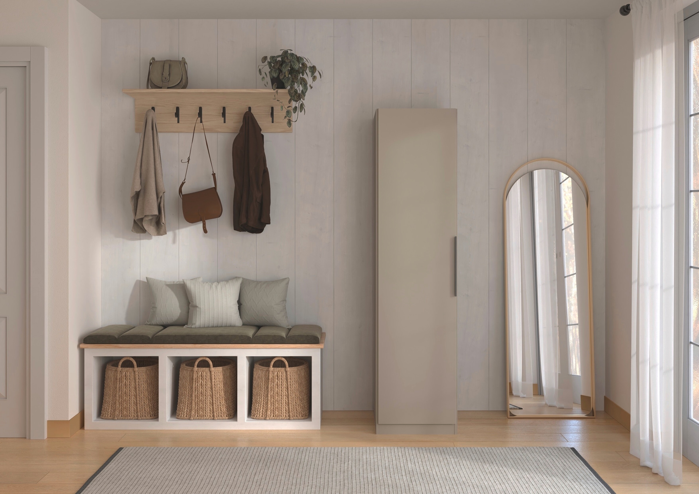rauch Kleiderschrank »Schrank Möbel Schlafzimmer Garderobe Kinderzimmer WELTNEUHEIT TYNDA« PATENTIERTES SCHNELLMONTAGESYSTEM, Soft-Close-Funktion MADE IN GERMANY