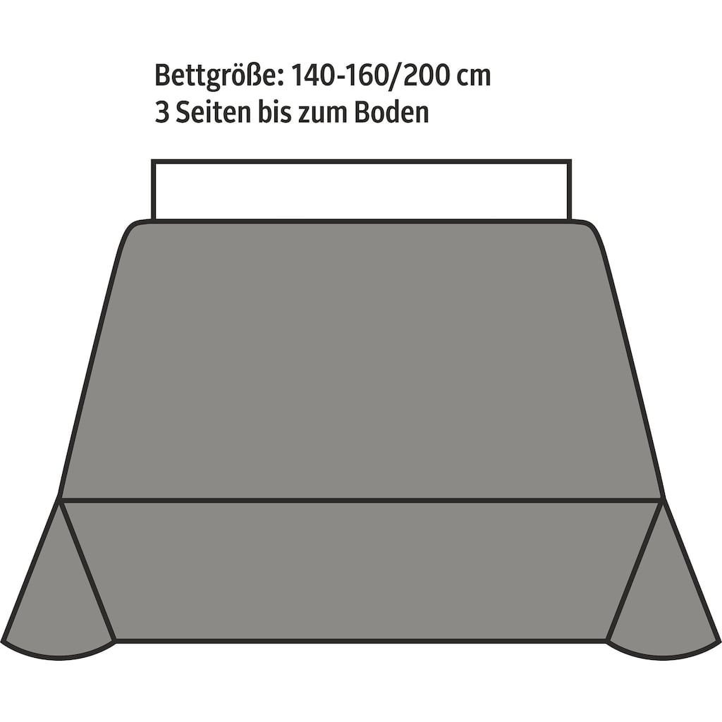 IBENA Tagesdecke »Soni«, mit feinem Steppmuster, aus 100% Kunstfaser, Tagesdecke für Einzelbetten oder Doppelbetten, pflegeleichtes Plaid, STANDARD 100 by OEKO-TEX® zertifiziert