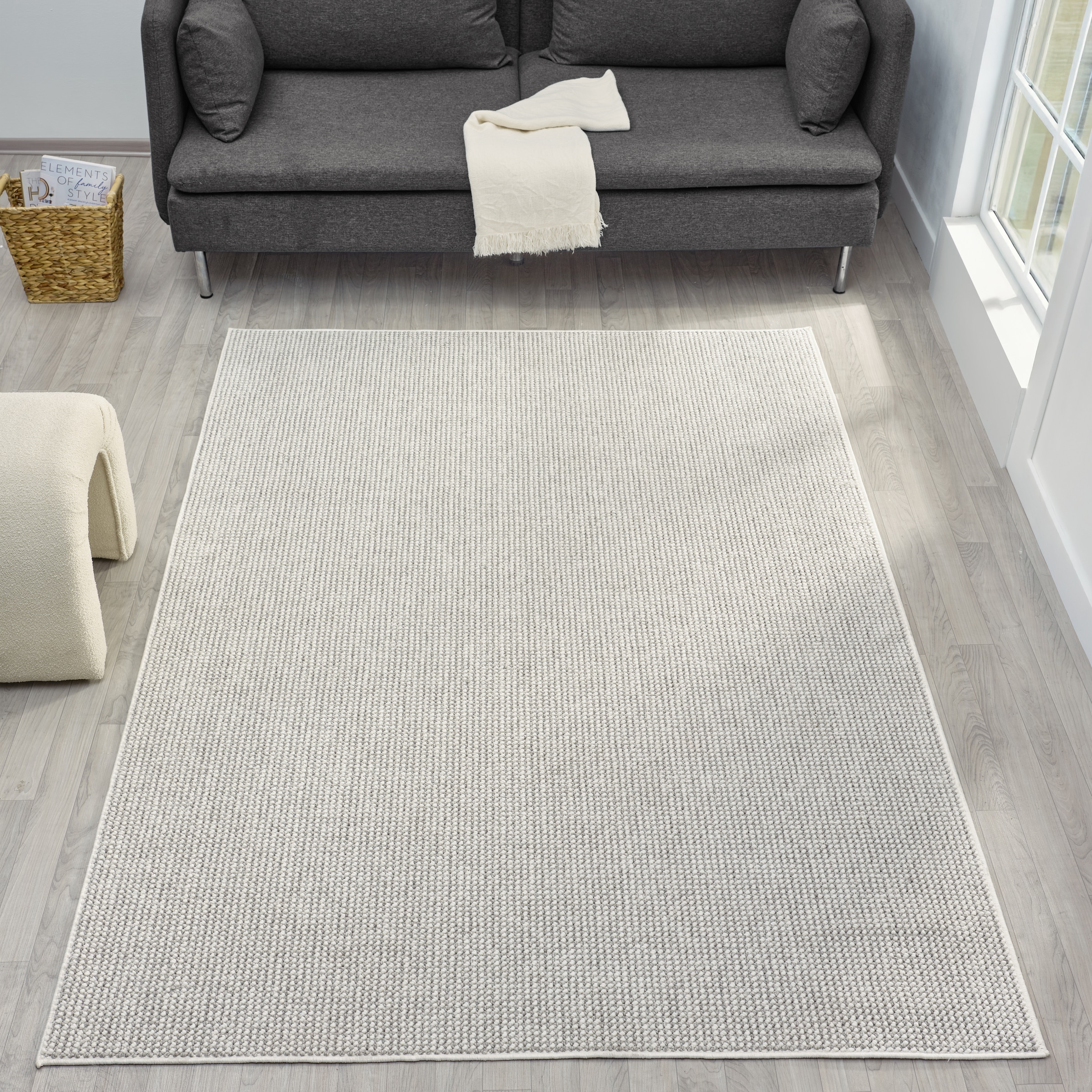 OTTO home Teppich »Lilri«, rechteckig, 10 mm Höhe, Wolloptik, Wohnzimmer, Schlafzimmer, Esszimmer