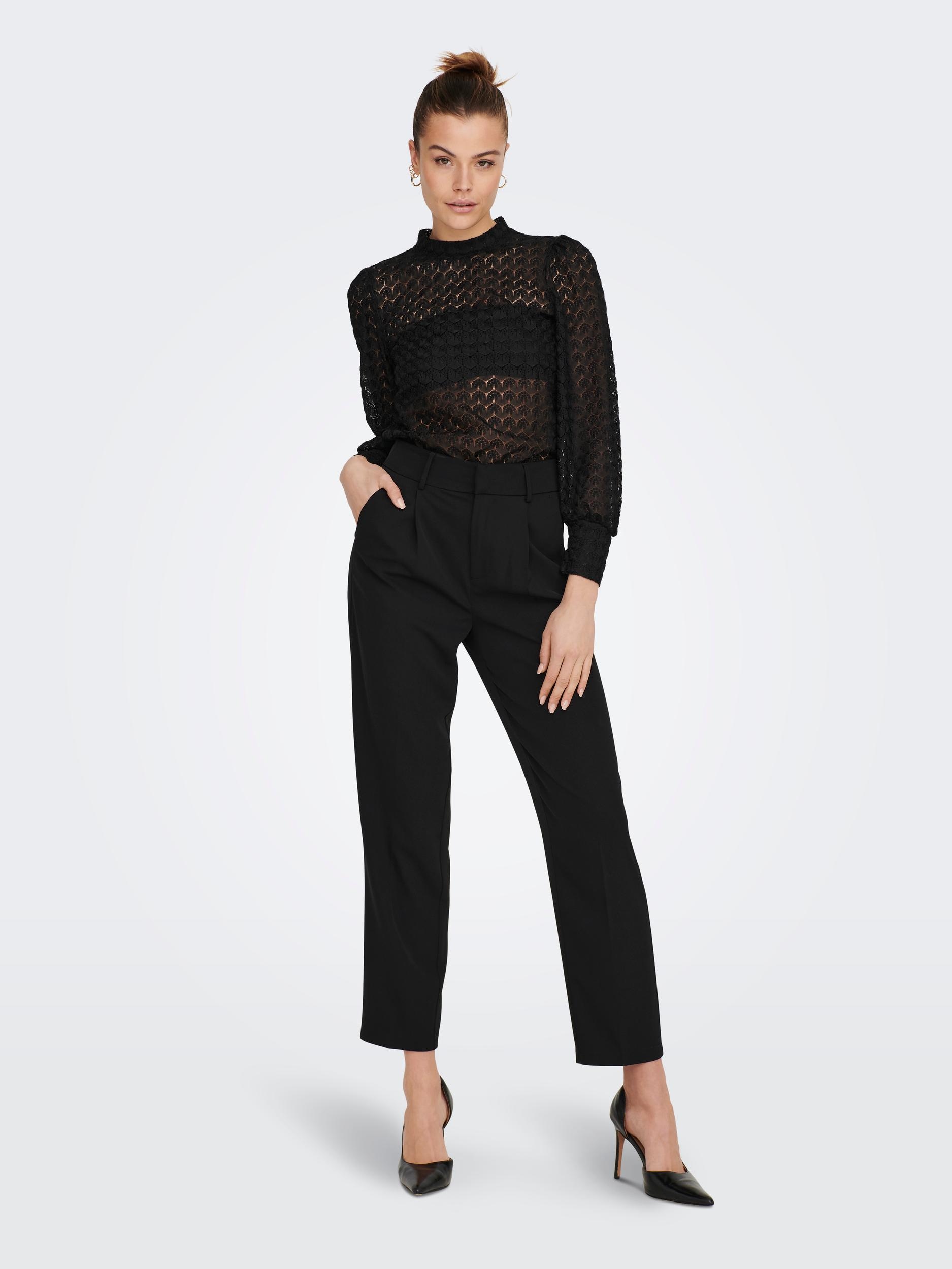 JDY Langarmshirt »JDYAVERY L/S LACE TOP JRS NOOS«