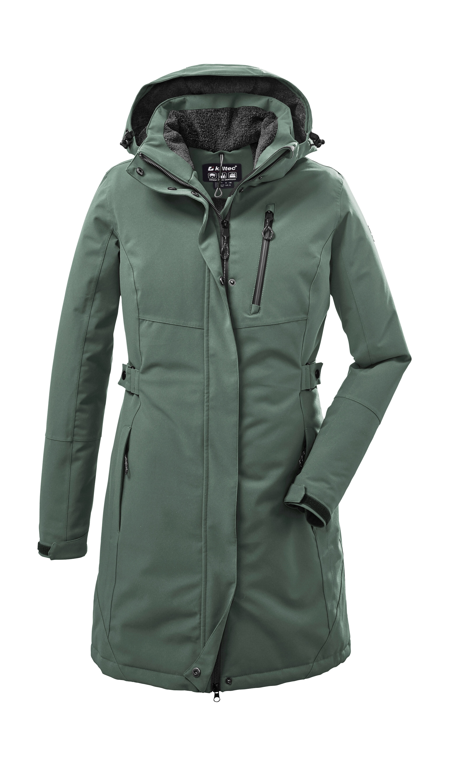Killtec "KOW 165 WMN PRK" Wasser- und winddichter Parka mit Teddyfleece und abnehmbarer Kapuze