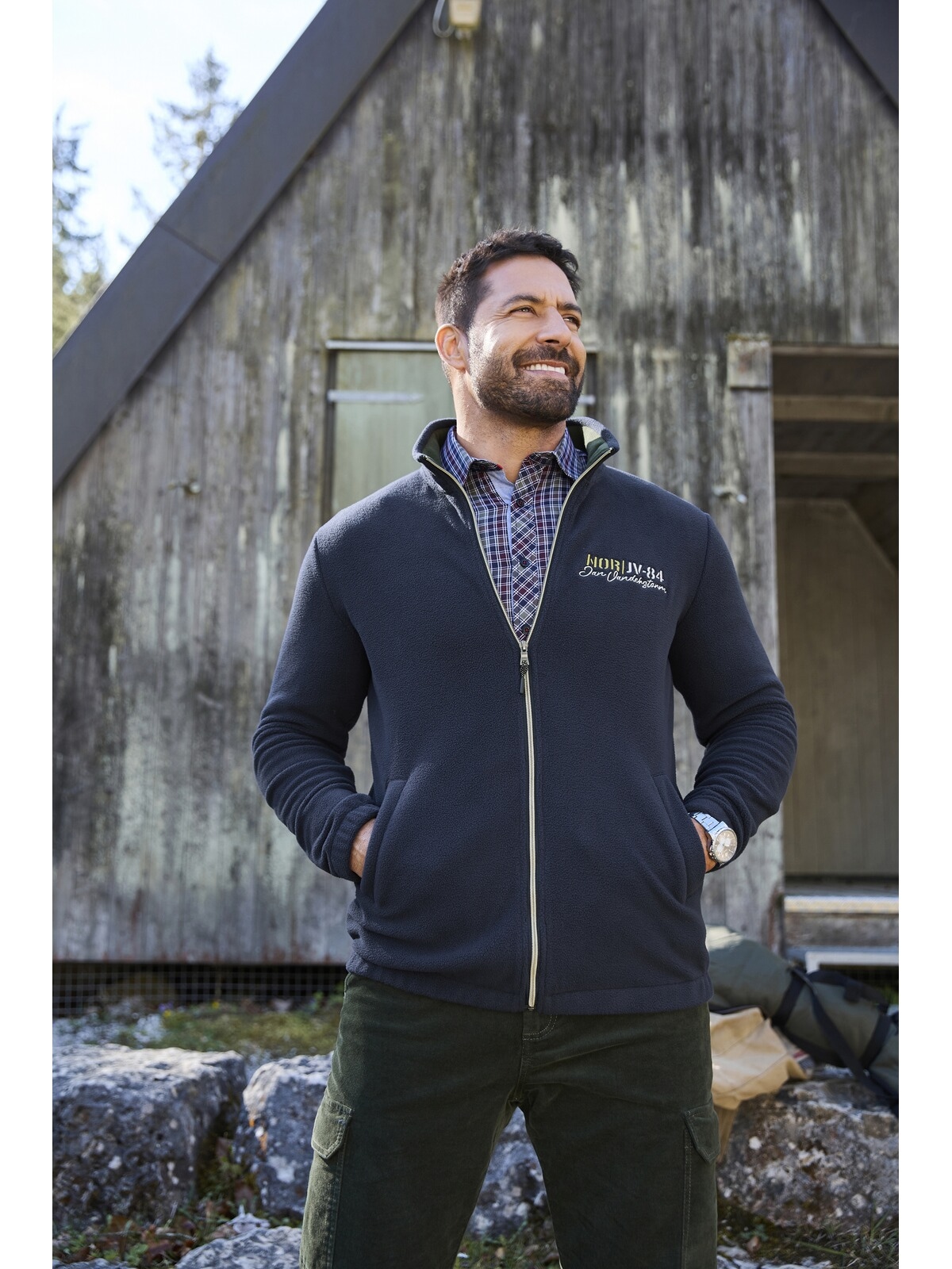 Jan Vanderstorm Sweatjacke »Fleecejacke TERJE«