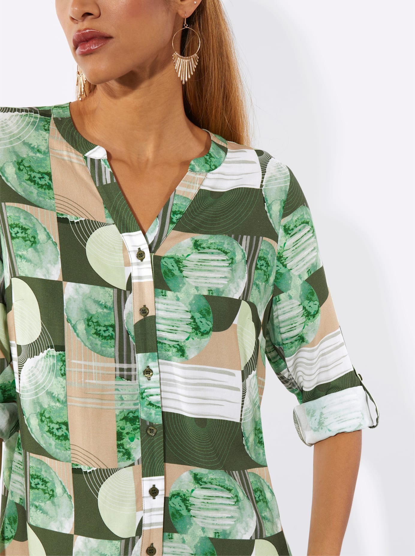 creation L Langarmbluse