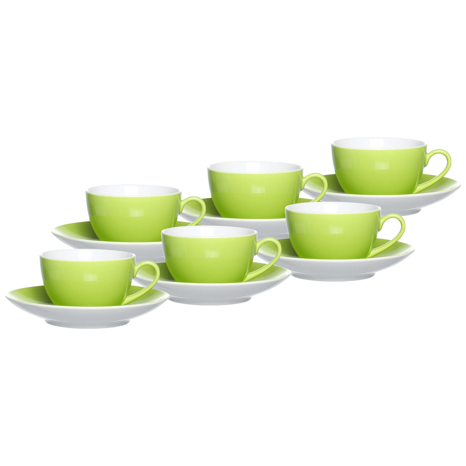 Ritzenhoff & Breker Tasse "Kaffeetassen mit Untertassen Doppio 200 ml 6er S günstig online kaufen