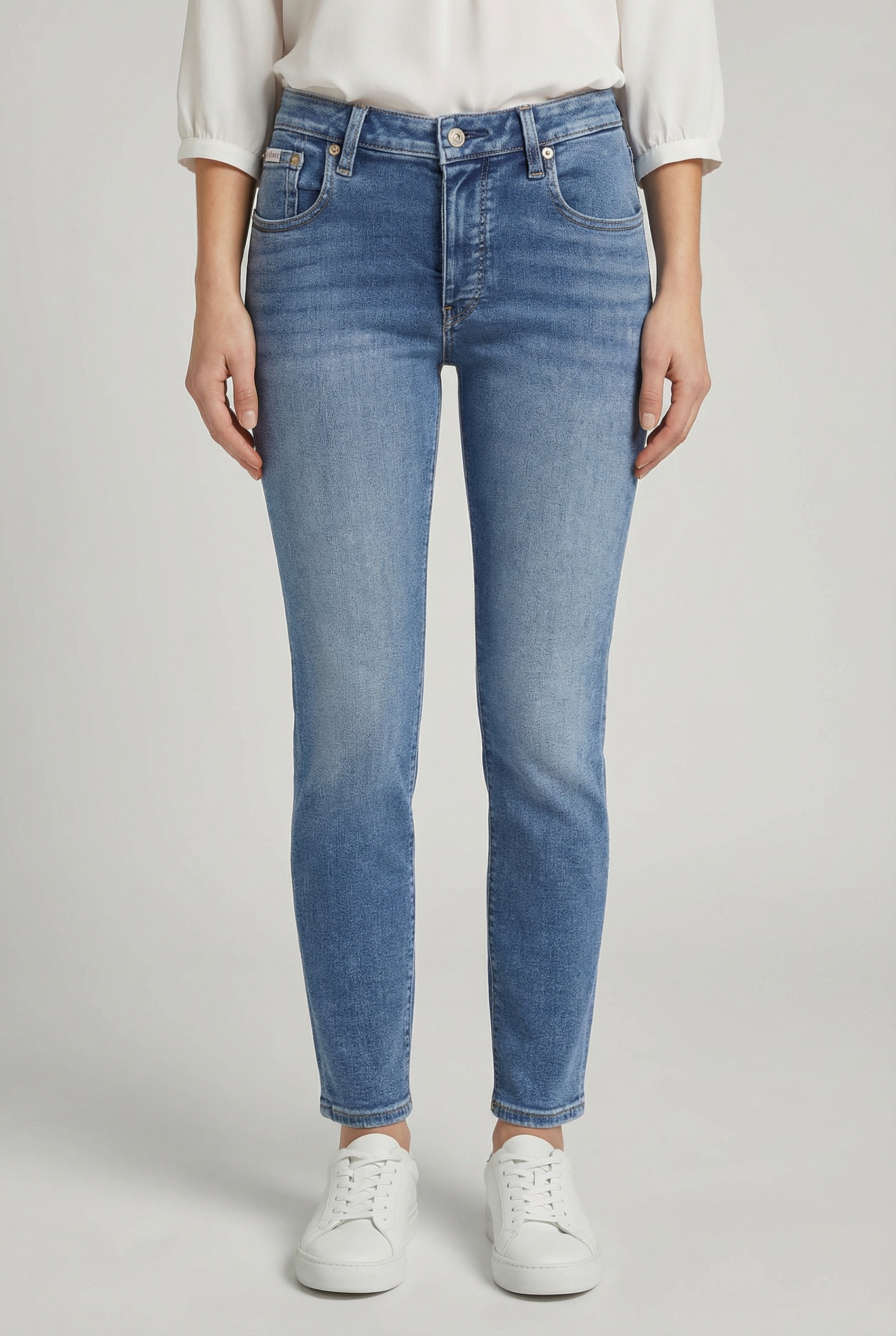 Calvin Klein Jeans Skinny-fit-Jeans "MID RISE SKINNY" Mit Gürtelschlaufen günstig online kaufen