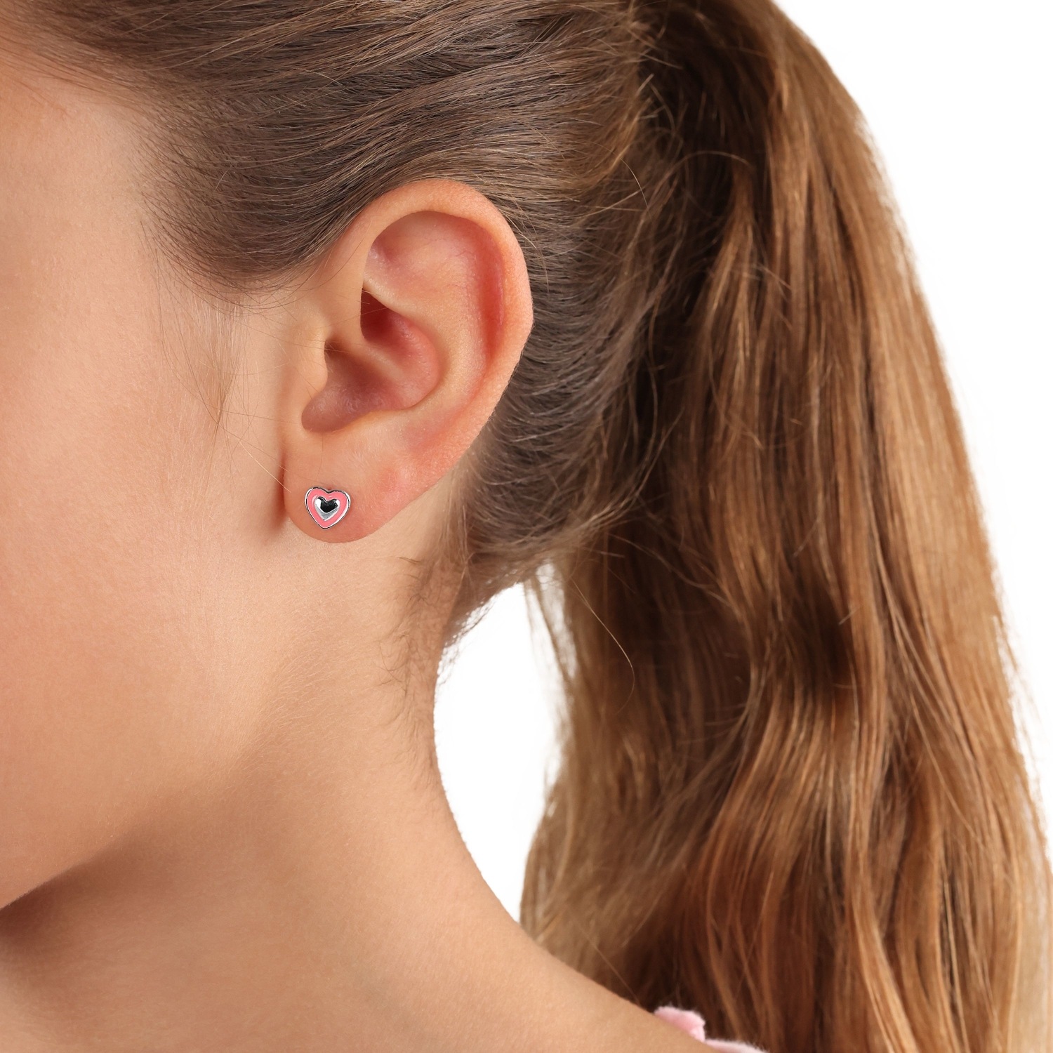 Prinzessin Lillifee Paar Ohrstecker »Herzen, 2037935«, mit Emaille