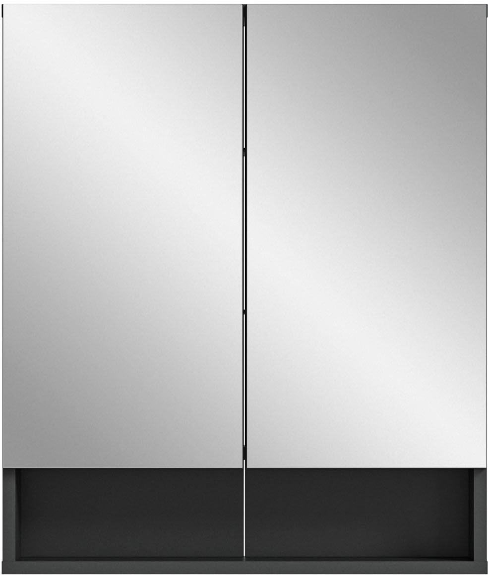 INOSIGN Badezimmerspiegelschrank »Jarvi«, (1 St.), Badmöbel, 2 Türen, 1  offenes Fach, Breite 60 cm | BAUR