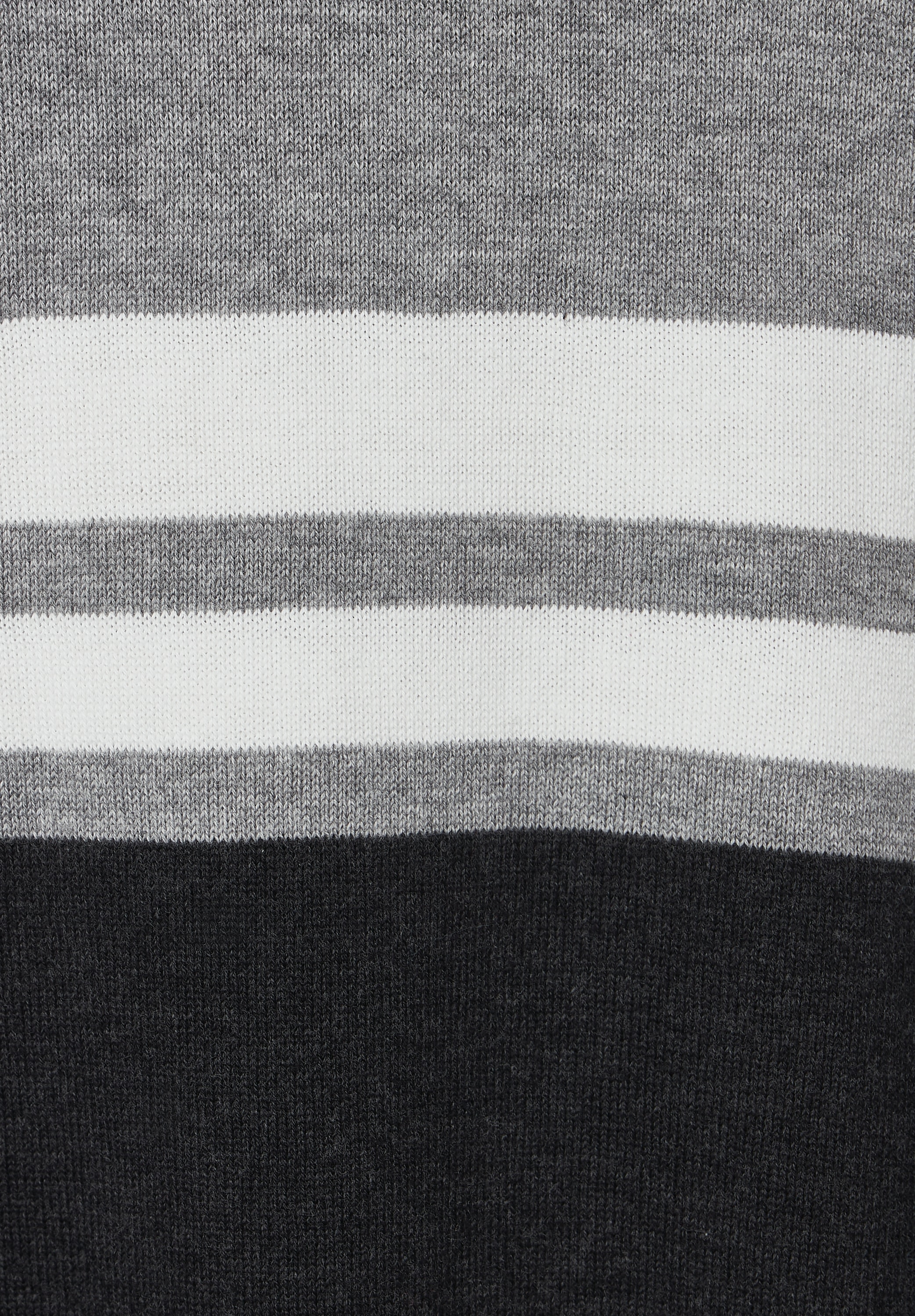 STREET ONE MEN Strickpullover, mit College-Streifen