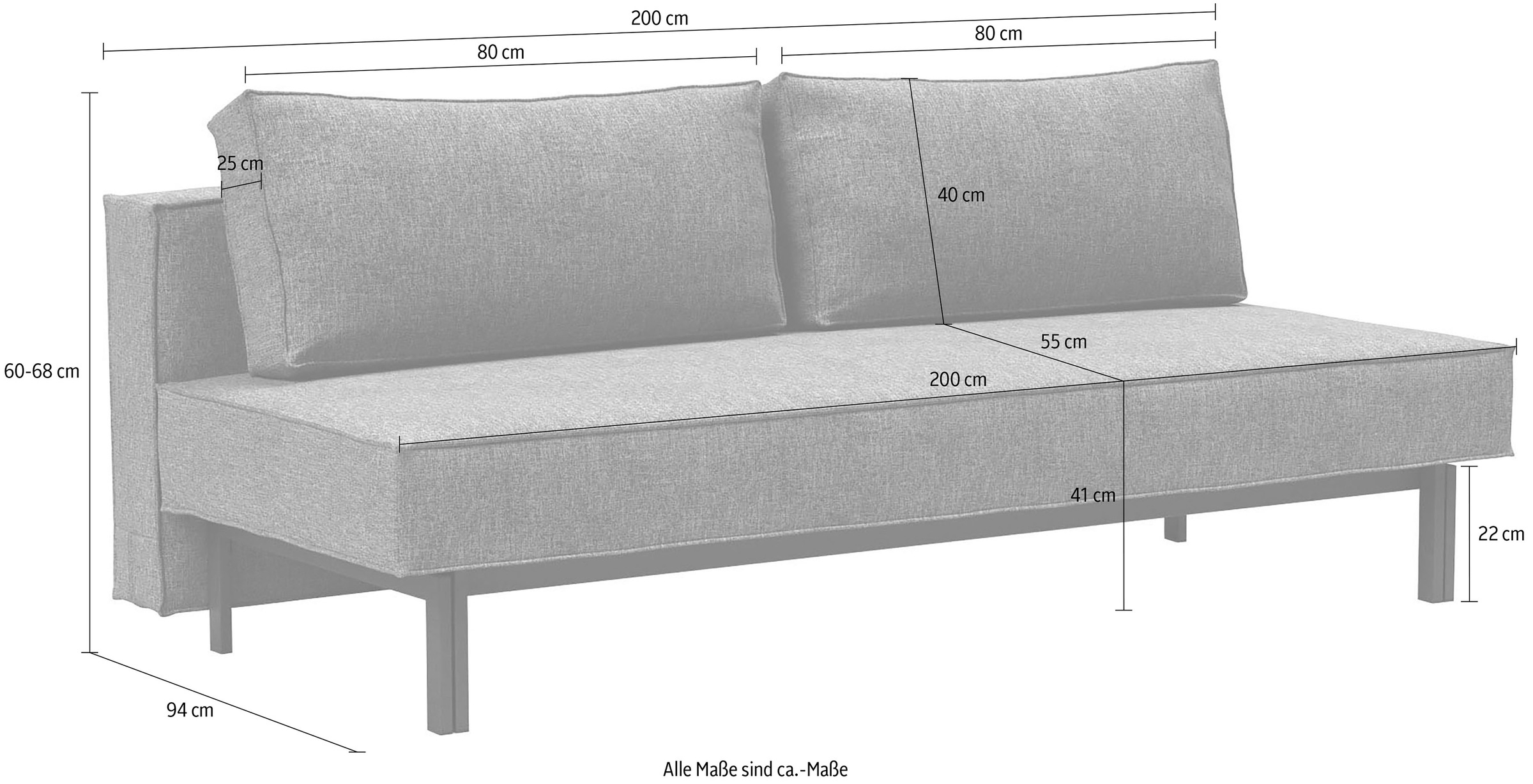 INNOVATION LIVING ™ 3-Sitzer »Sly, Schlafsofa, Dauerschlaffunktion, bequem und komfortabel«, Federkernmatratze; leichtgängiger Auszugmechanismus